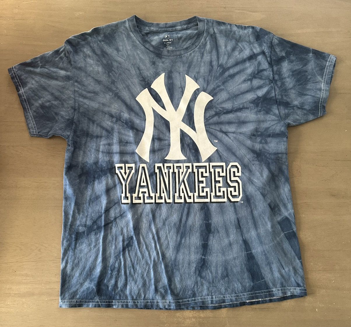 New York Yankees XL New York Yankees MLB Stitches Tie-Dye Blue White T-Shirt Size US XL / EU 56 / 4 - 1 Thumbnail