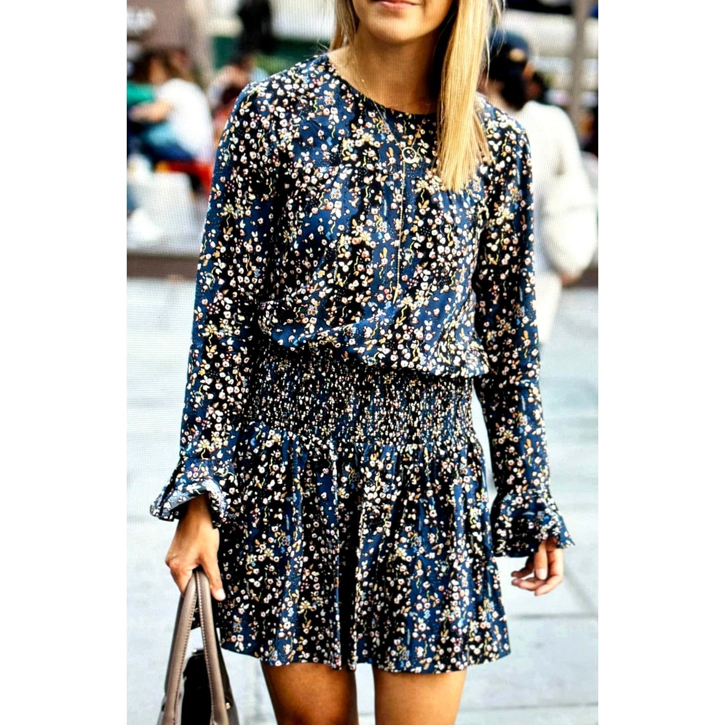 Other Dizzy Lizzy Wide Elastic Waistband Dress Metallic Floral M Size M / US 6-8 / IT 42-44 - 3 Thumbnail