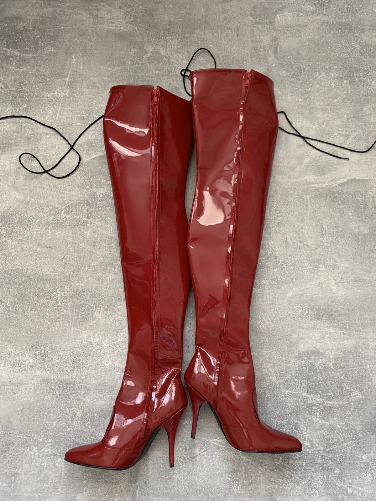Japanese Brand Women's Biker Cowboy Boots Gothic High Heel Motorcycle style Size US 7 / IT 37 - 14 Thumbnail