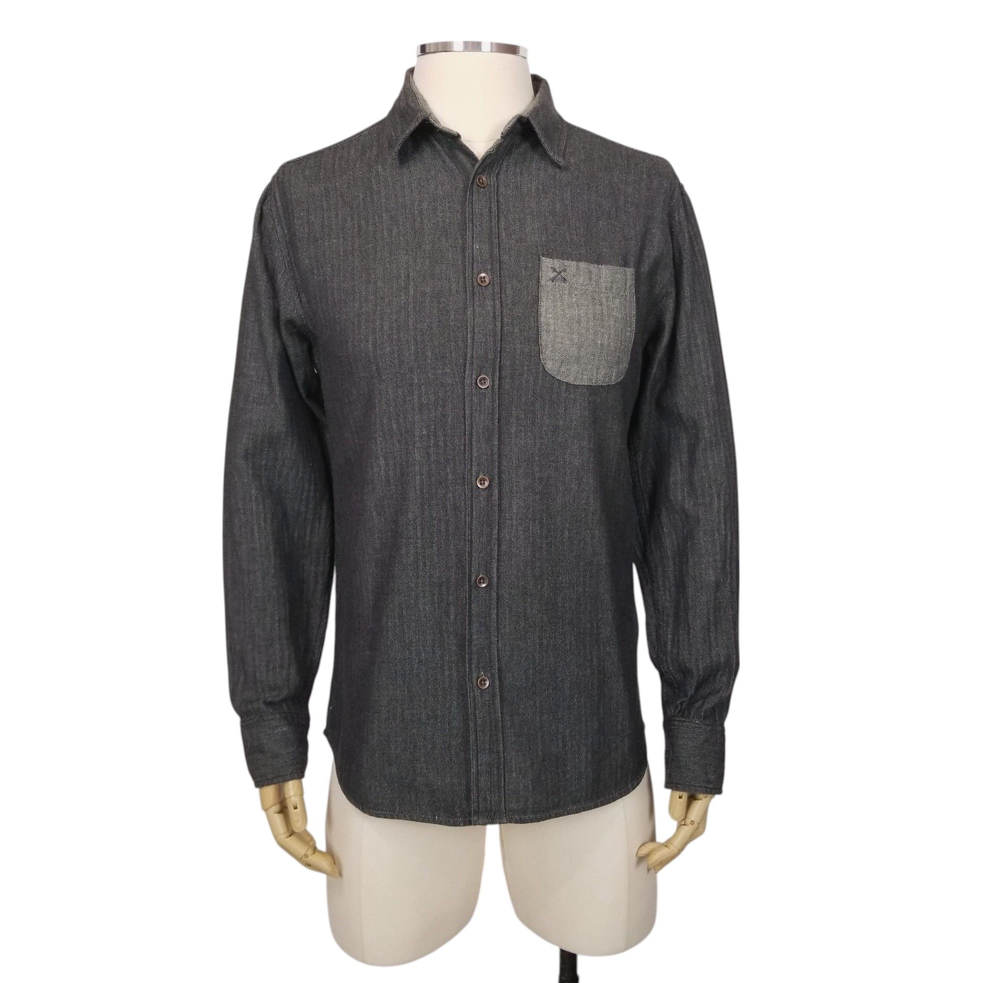 Tankfarm & Co. Cotton Button Down Shirt Accent Pocket Size US M / EU 48-50 / 2 - 1 Thumbnail