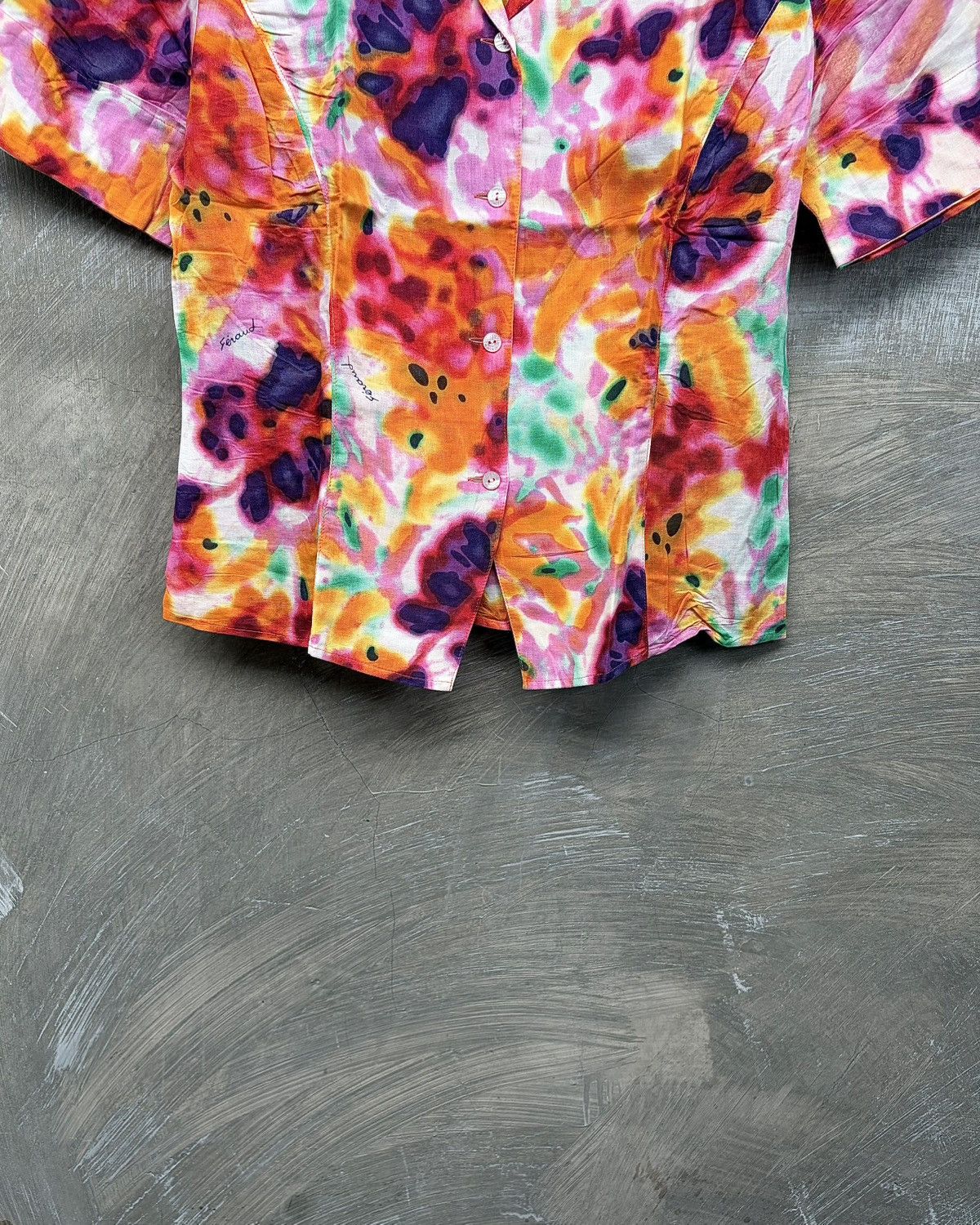 Louis Feraud Feraud Abstract Button Up Shirt Size S / US 4 / IT 40 - 4 Thumbnail
