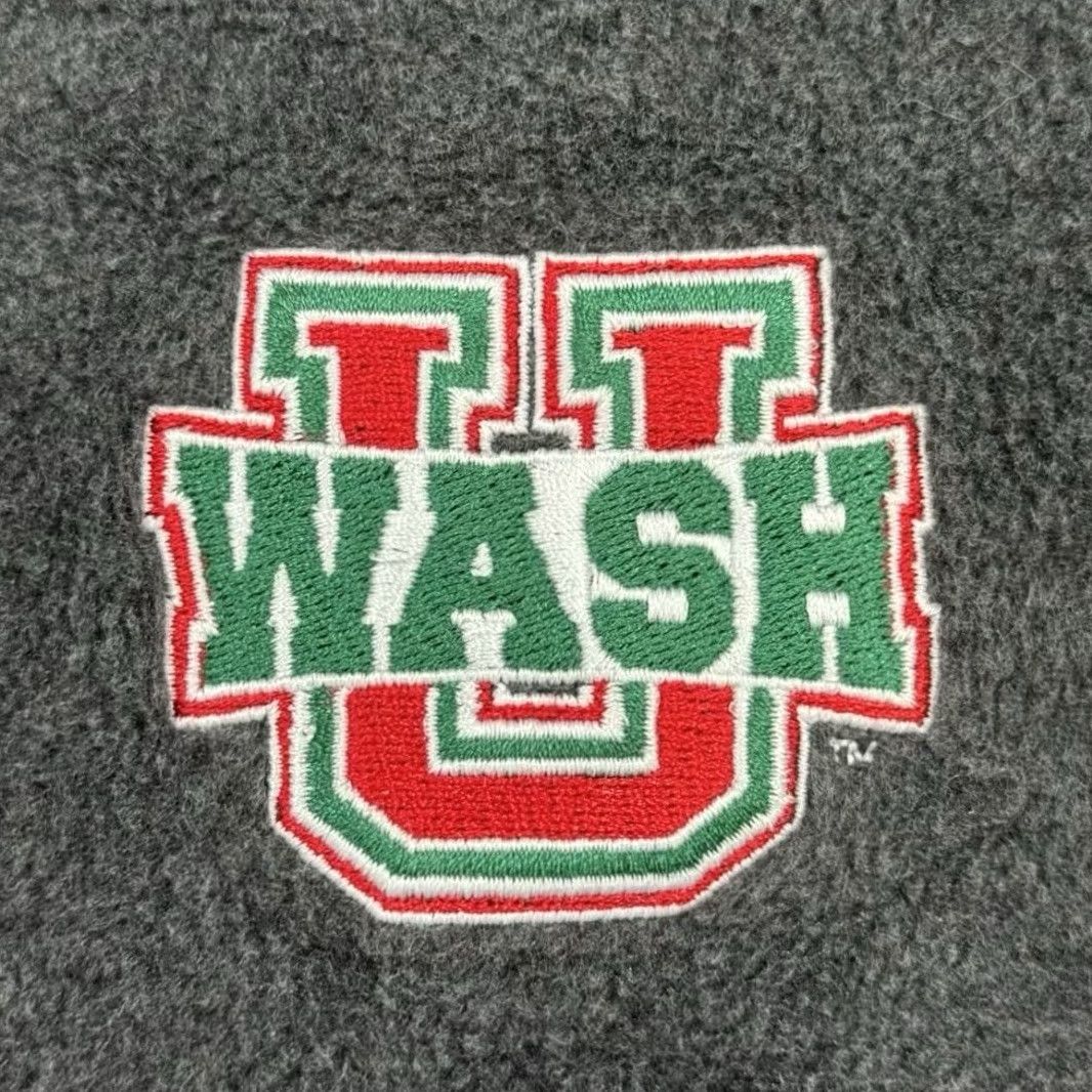 Vintage VINTAGE Columbia Washington University St Louis Full Zip Fleece Jacket Men’s 2XL Gray Logo Embroidered Sweatshirt College Retro University Size US XXL / EU 58 / 5 - 5 Thumbnail