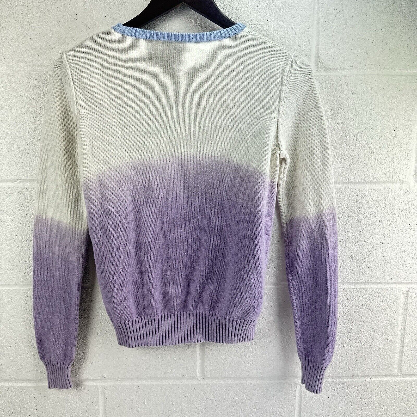 Carven Carven | S | Crew cream purple cotton/cashmere blend sweater Size S / US 4 / IT 40 - 10 Thumbnail