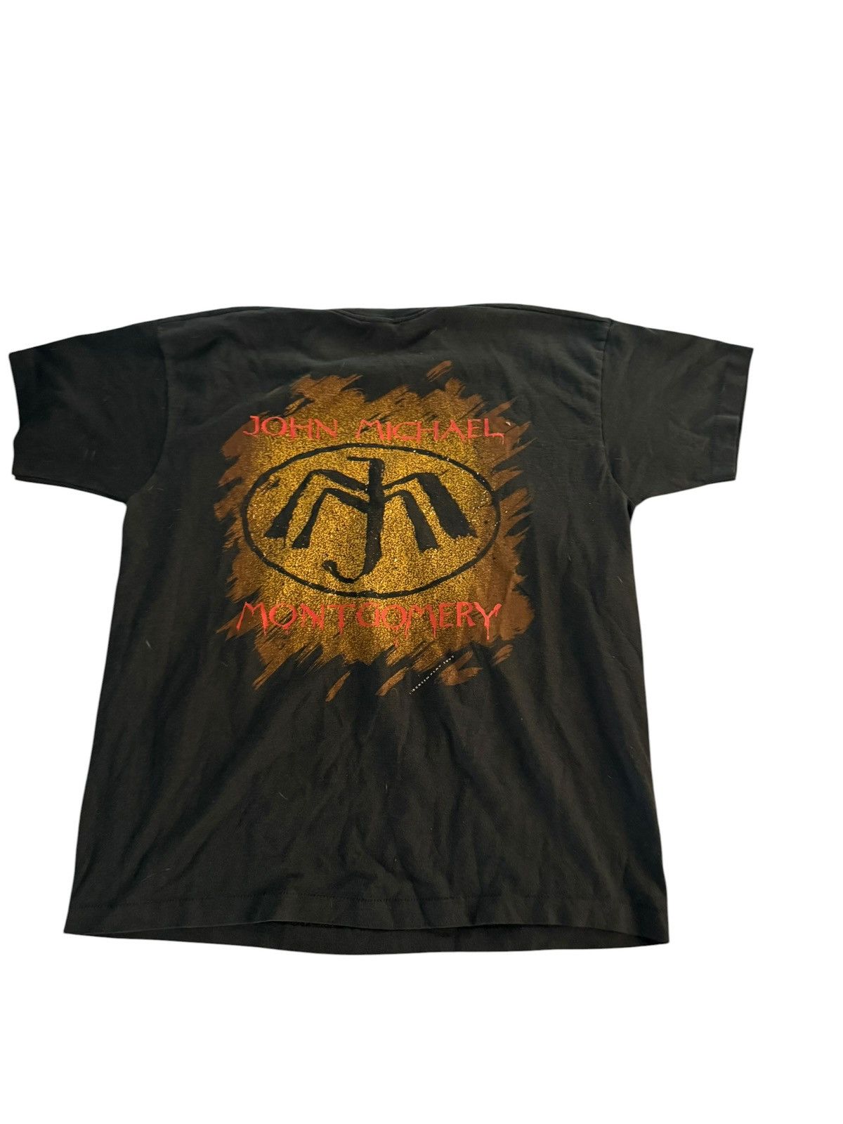 Fruit Of The Loom Vintage John Michael Montgomery Shirt Mens XLarge Black Size US XL / EU 56 / 4 - 5 Thumbnail