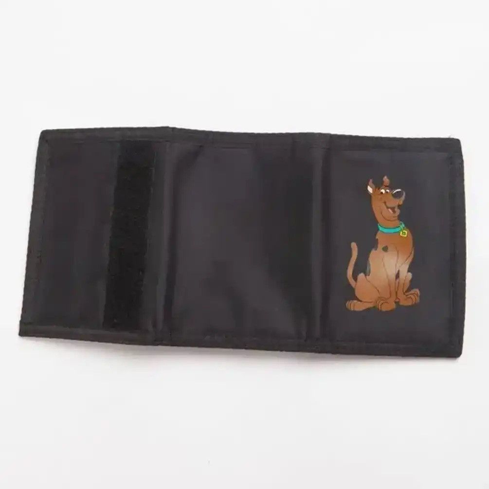 Vintage 1998 Scooby Doo Cartoon Network Black Nylon Velcro Wallet Size ONE SIZE - 3 Thumbnail