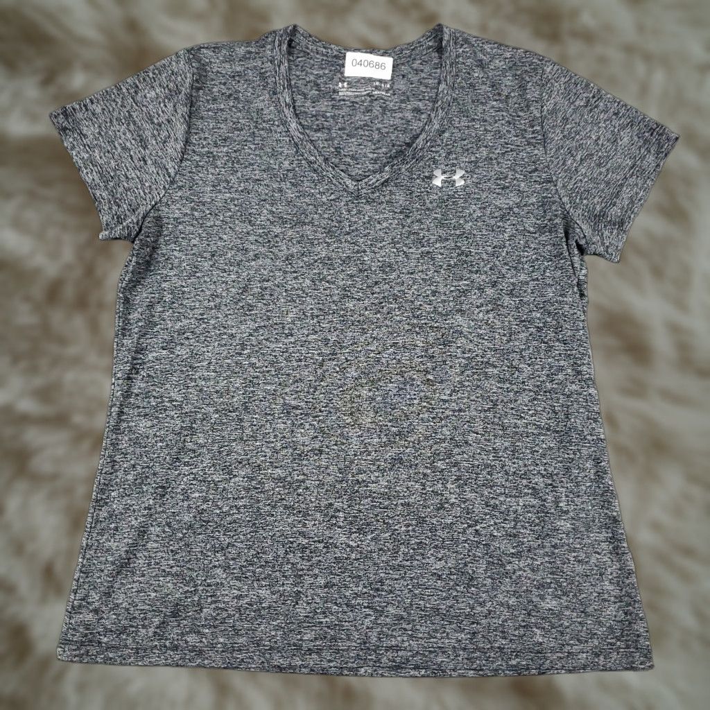 Under Armour Under Armour Womens T-Shirt Large Gray Active Short Sleeve Gym Outdoor Size L / US 10 / IT 46 - 1 Thumbnail