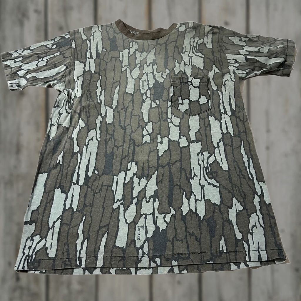 Vintage VINTAGE Trebark Camo Pocket Shirt L Mens 80s Brown T-Shirt Size US L / EU 52-54 / 3 - 1 Thumbnail
