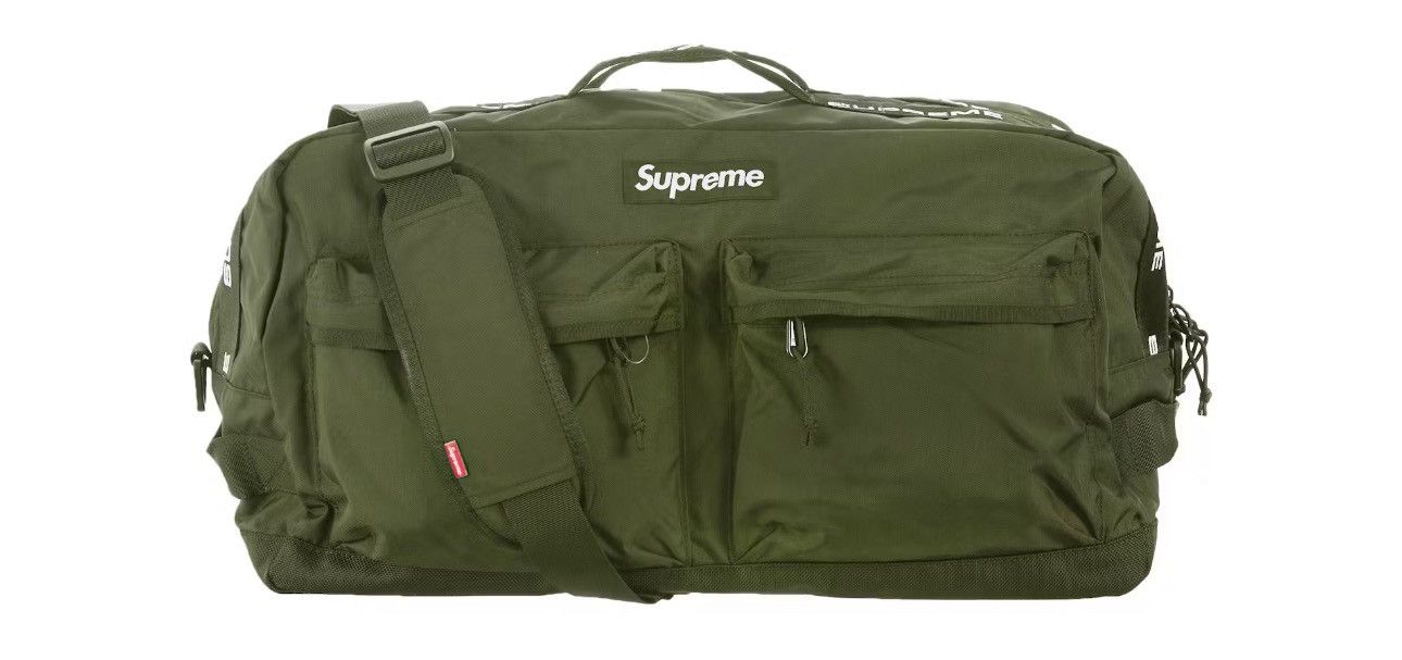 バッグ Supreme Field Duffle Bag \"Olive Gonz\" Buy Supreme Field Duffle Bag 'Olive Gonz' - SS23B18 OLIVE