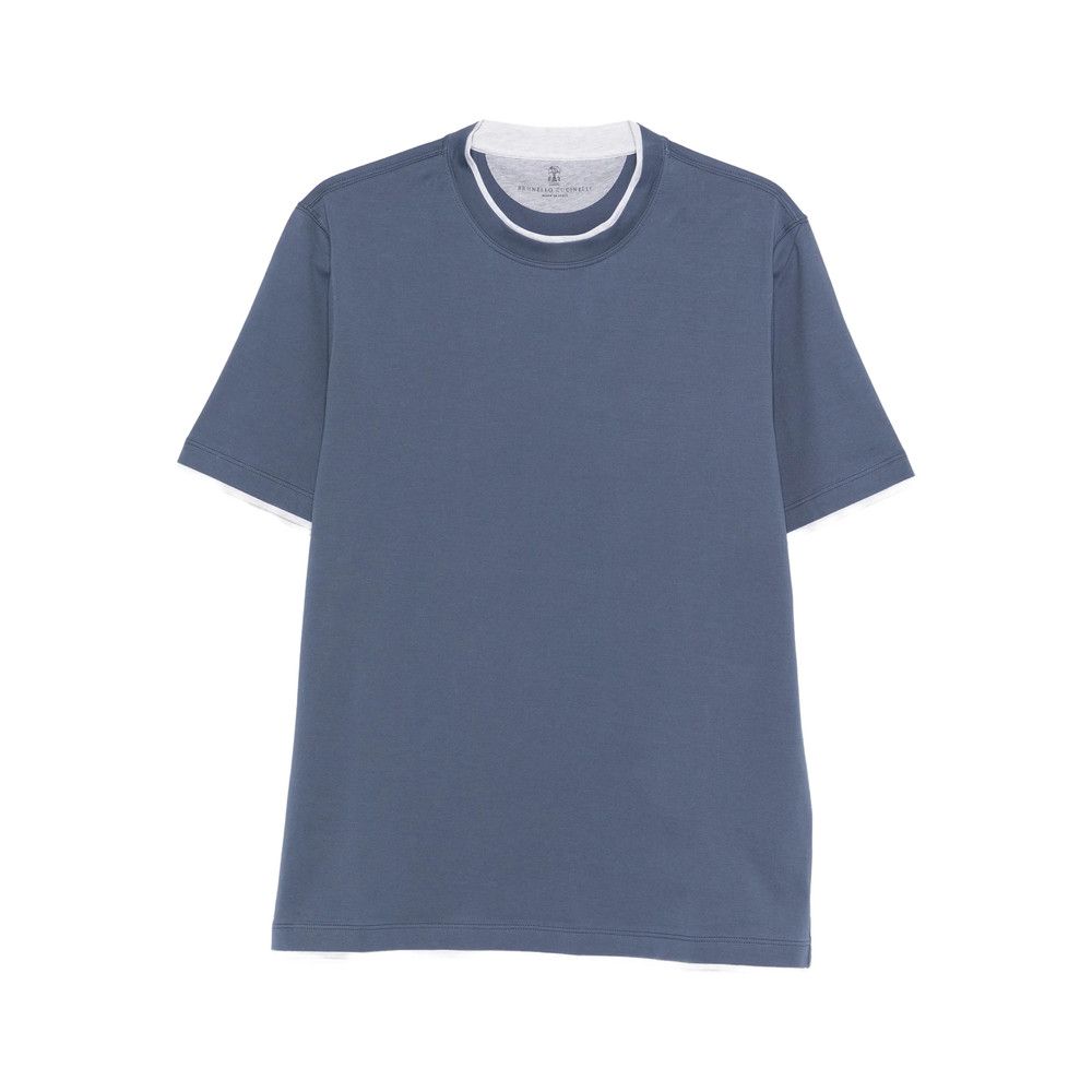 Brunello Cucinelli Brunello Cucinelli BLUE T-Shirts & Vests - T-Shirts Size US S / EU 44-46 / 1 - 1 Thumbnail