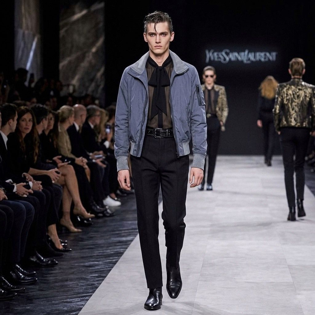 Yves Saint Laurent Yves Saint Laurent Bomber Jacket Paracute Size US M / EU 48-50 / 2 - 1 Thumbnail