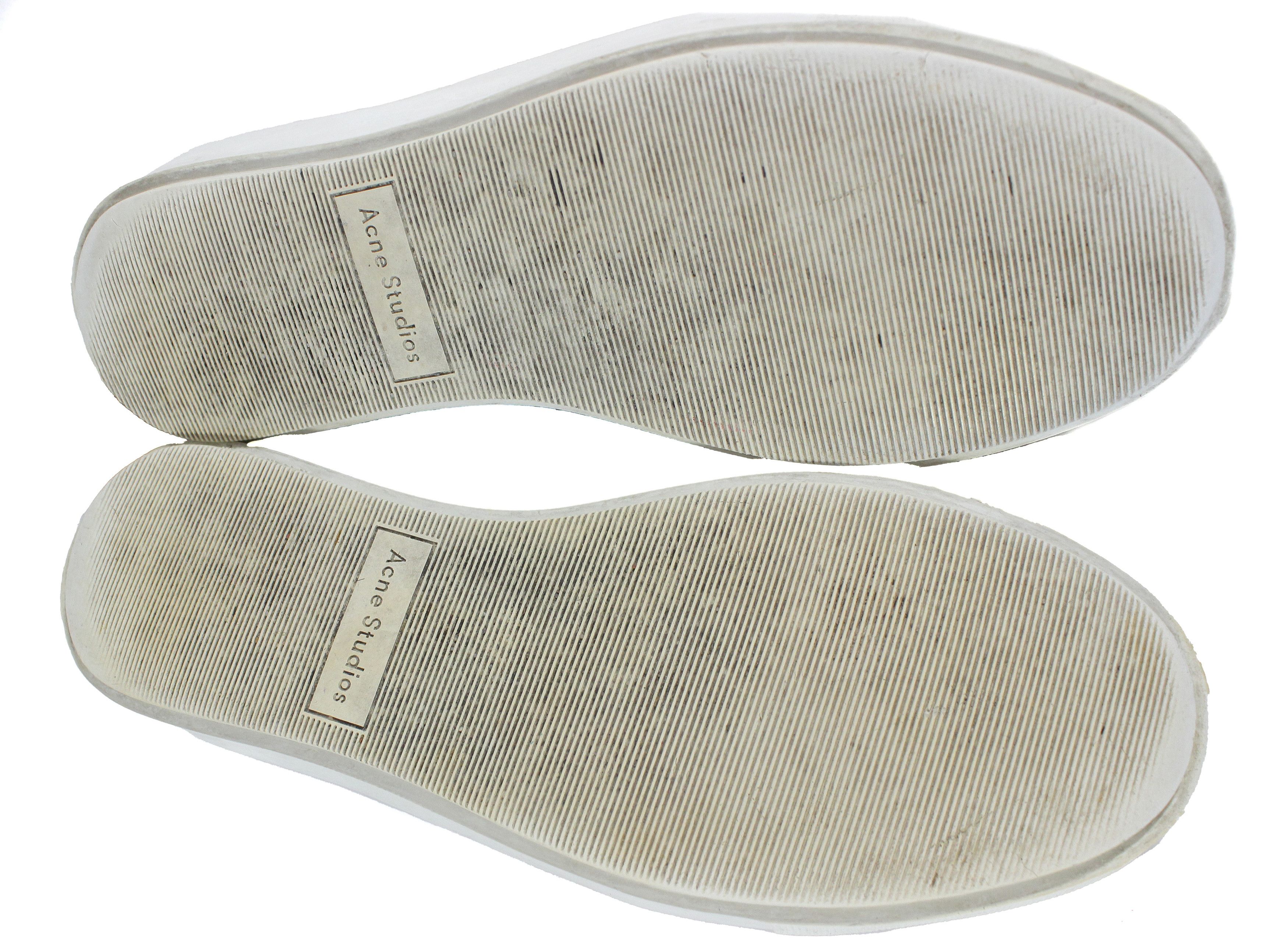 Acne Studios Silver Patent Leather Low Sneakers Size US 7 / IT 37 - 7 Thumbnail