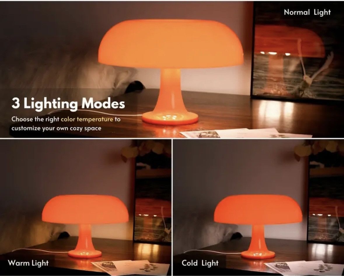 Vintage white mushroom lamp Size ONE SIZE - 8 Thumbnail