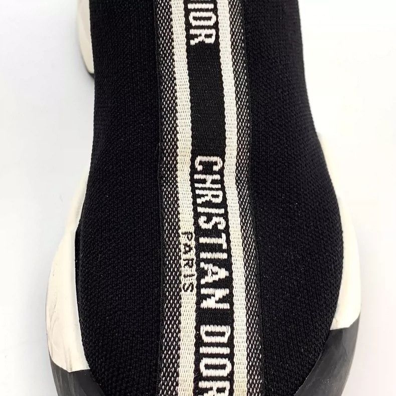 Black Logo Sock Sneakers by Dior-2505