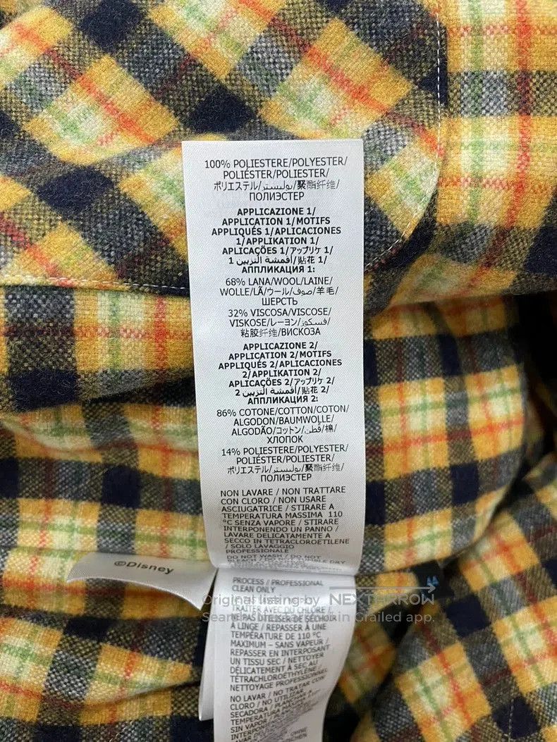 Gucci Gucci Donald Duck Plaid Wool Coat. Size US L / EU 52-54 / 3 - 7 Thumbnail