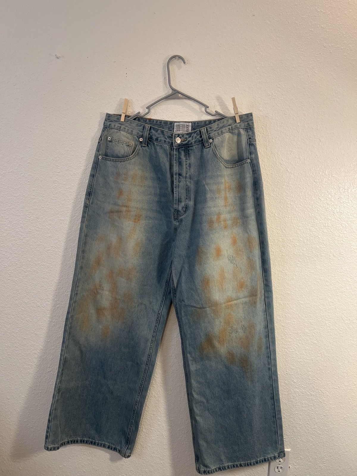 Other Crafted YNC Baggy Mud Washed Jeans Size US 36 / EU 52 - 4 Thumbnail