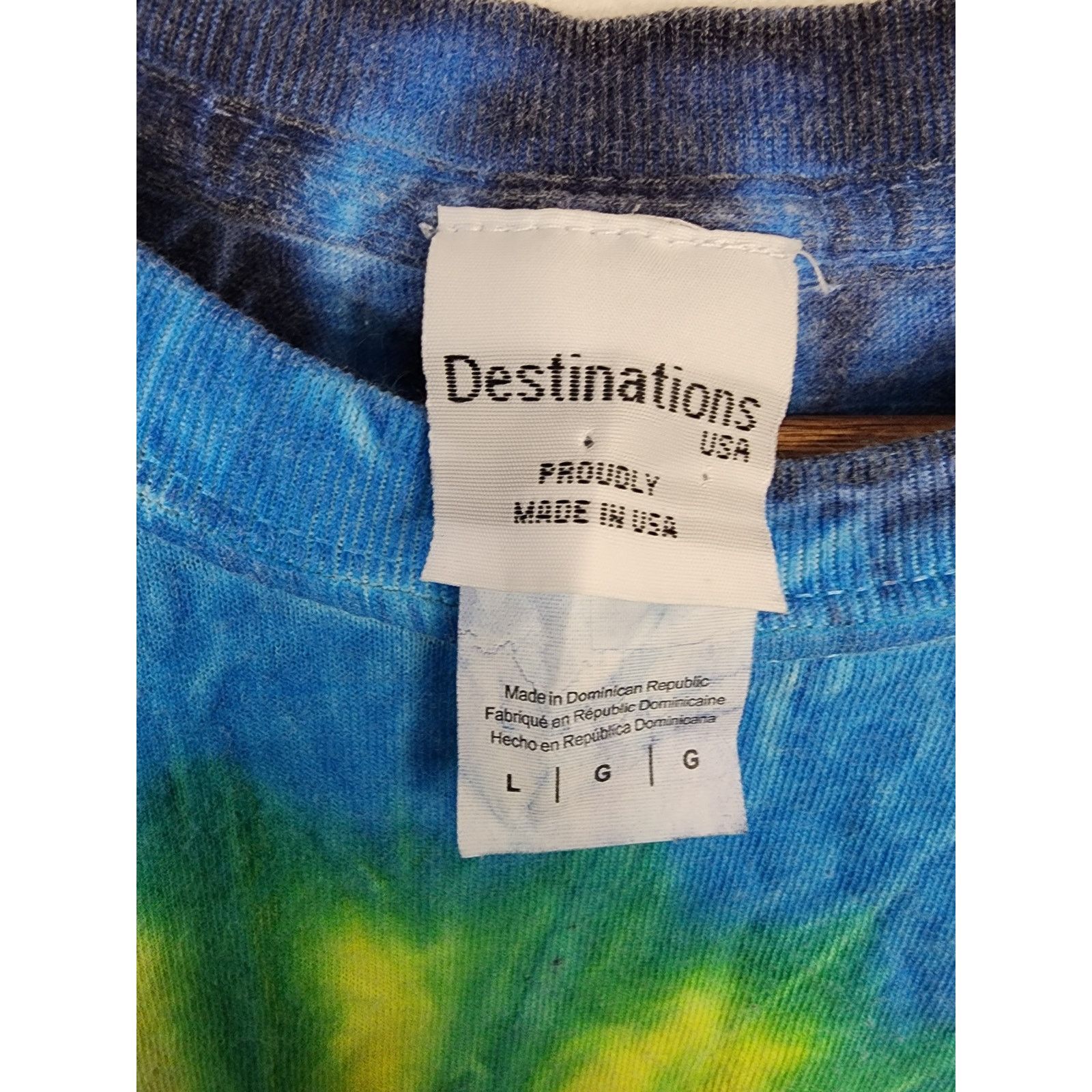 Vintage Vintage Tawas Bay Michigan Shirt Tee Tie Dye T-shirt 90s VTG Size US L / EU 52-54 / 3 - 3 Thumbnail