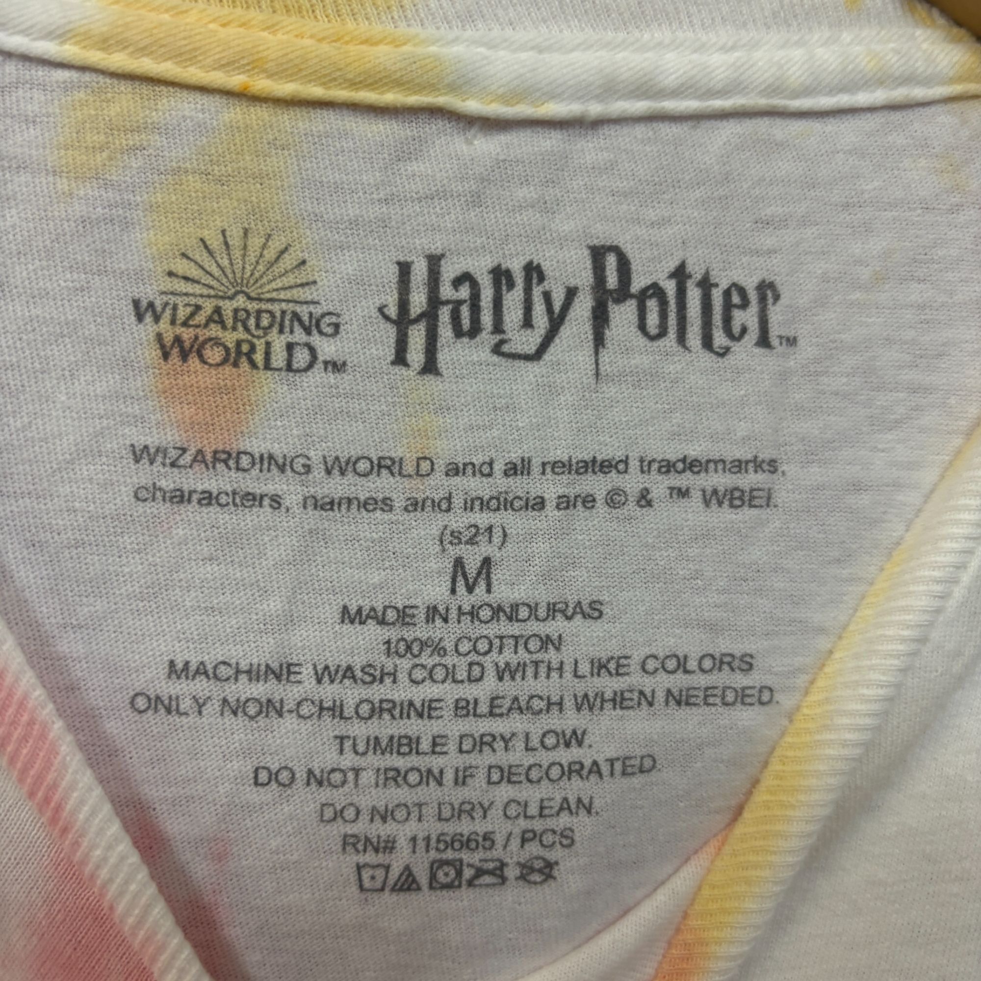 Warner Bros Harry Potter Chibi Hermoine, Ron, Harry tiedye T-shirt size Size US M / EU 48-50 / 2 - 4 Thumbnail