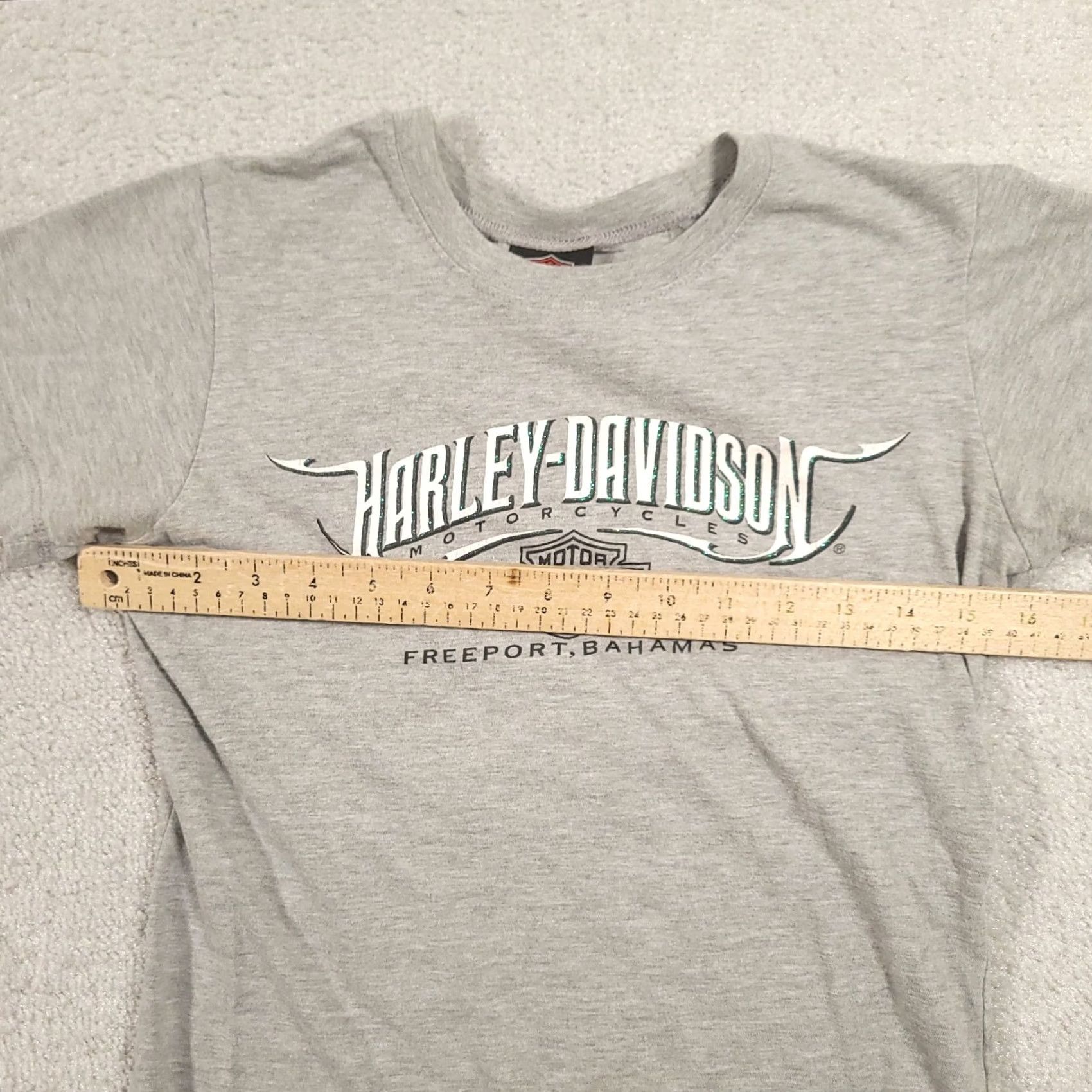 Harley Davidson Harley-Davidson Shirt Womens M Motorcycle Gray Short Sleeve Size M / US 6-8 / IT 42-44 - 3 Thumbnail