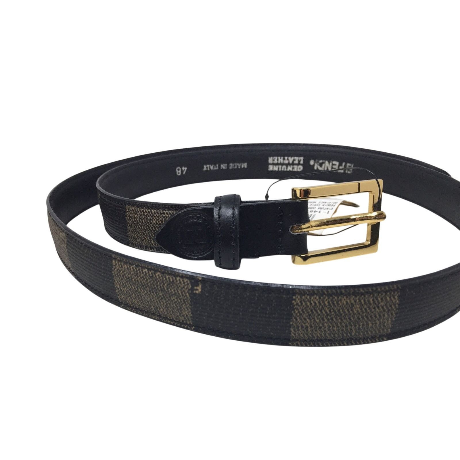 Fendi Vintage Penguin Stripe Belt in Box with Tag