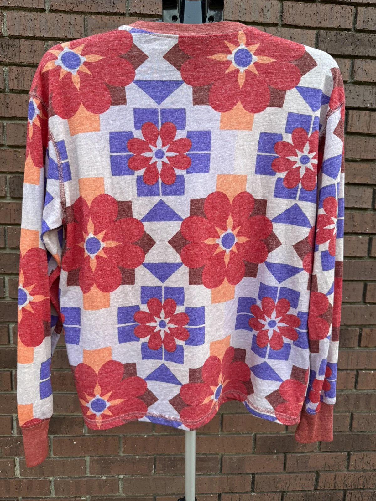 Free People Free People Movement Keep Rolling Printed Floral Shirt Top Size S / US 4 / IT 40 - 3 Thumbnail