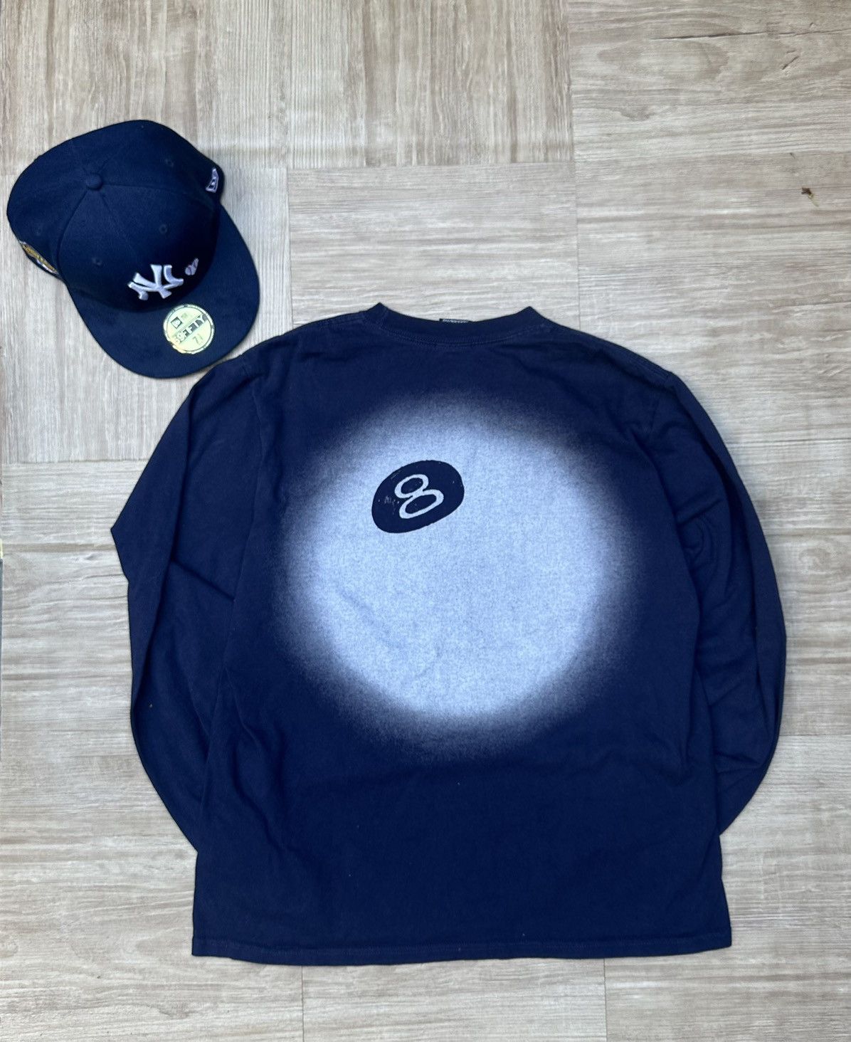 Stussy 8 Ball T Shirt Navy | Grailed