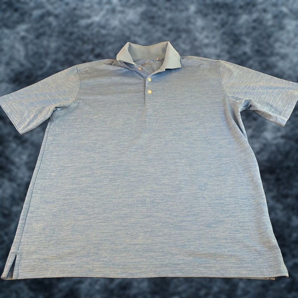 Vintage Walter Hagen Essentials Golf Polo Shirt Heather Blue Performance Mens Medium Size US M / EU 48-50 / 2 - 1 Thumbnail