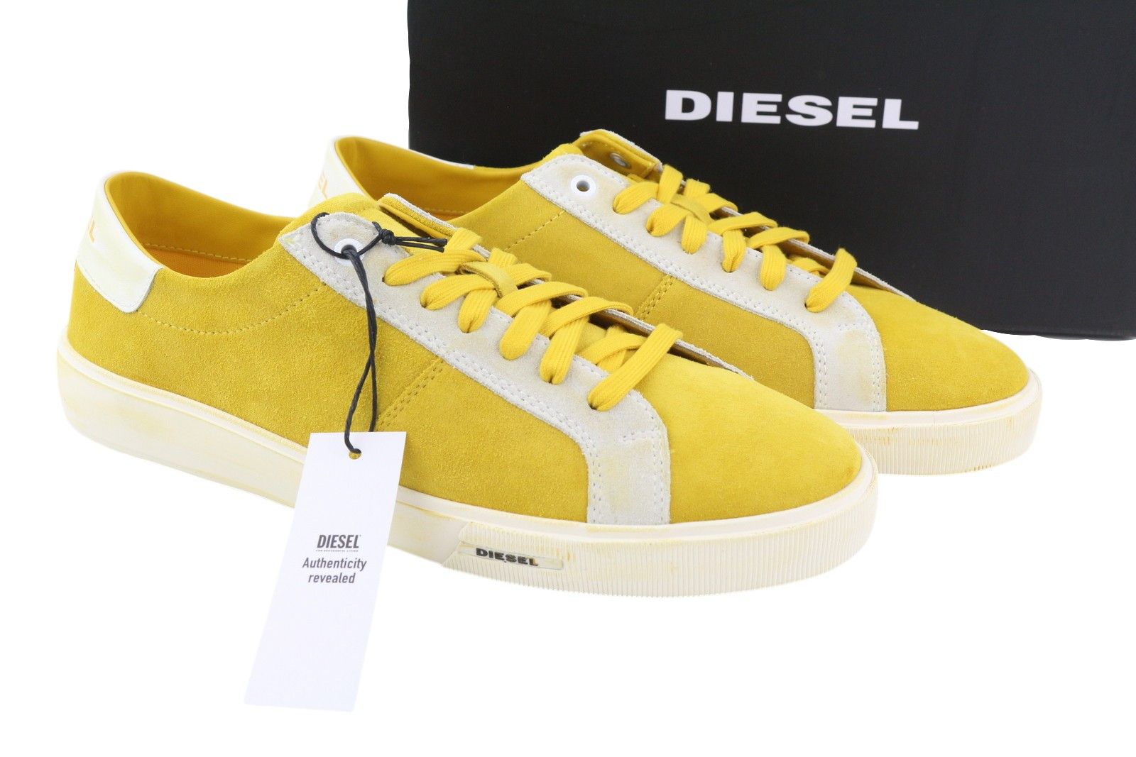 Diesel S-Mydori LC Men Sneakers EU44.5 Yellow Suede Leather 41131 Size US 11.5 / EU 44-45 - 1 Thumbnail