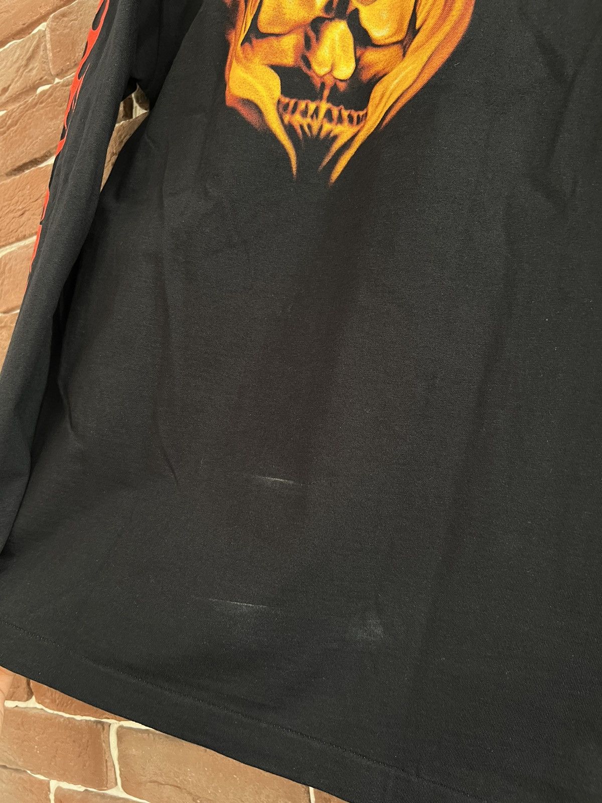 Vintage Vintage 90s Flames Sleeves Longsleeve Hype Streetwear Drip Size US M / EU 48-50 / 2 - 8 Thumbnail