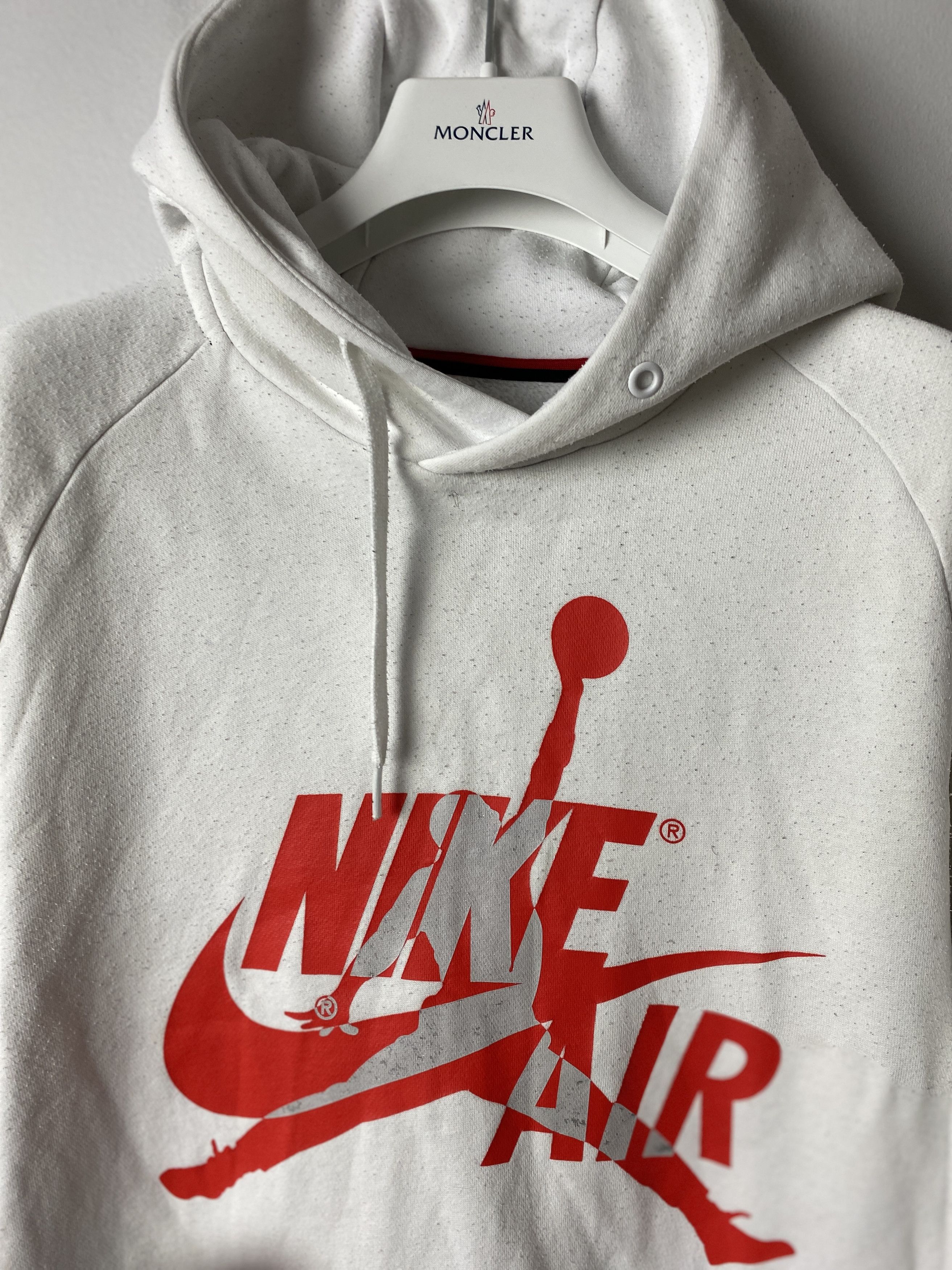 Air Jordan Big Logo Hoodie Grey good Size Large