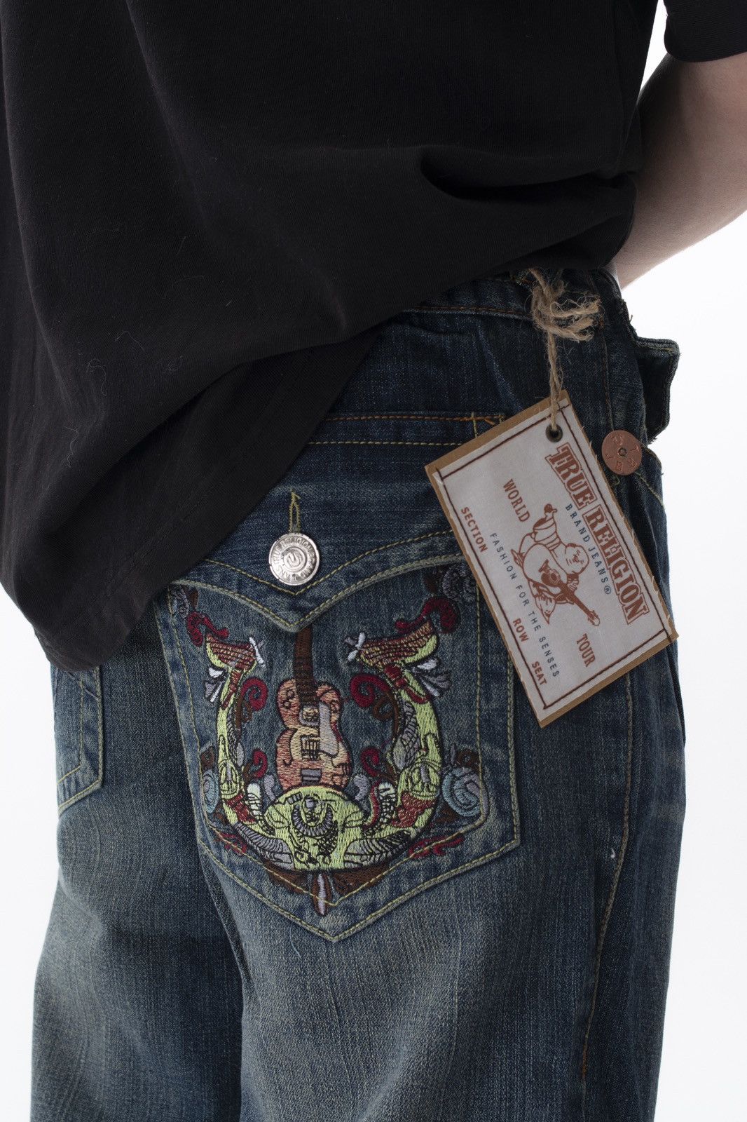 True Religion × Vintage New True Religion Jeans Denim faded pants y2k hype Size US 38 / EU 54 - 9 Thumbnail
