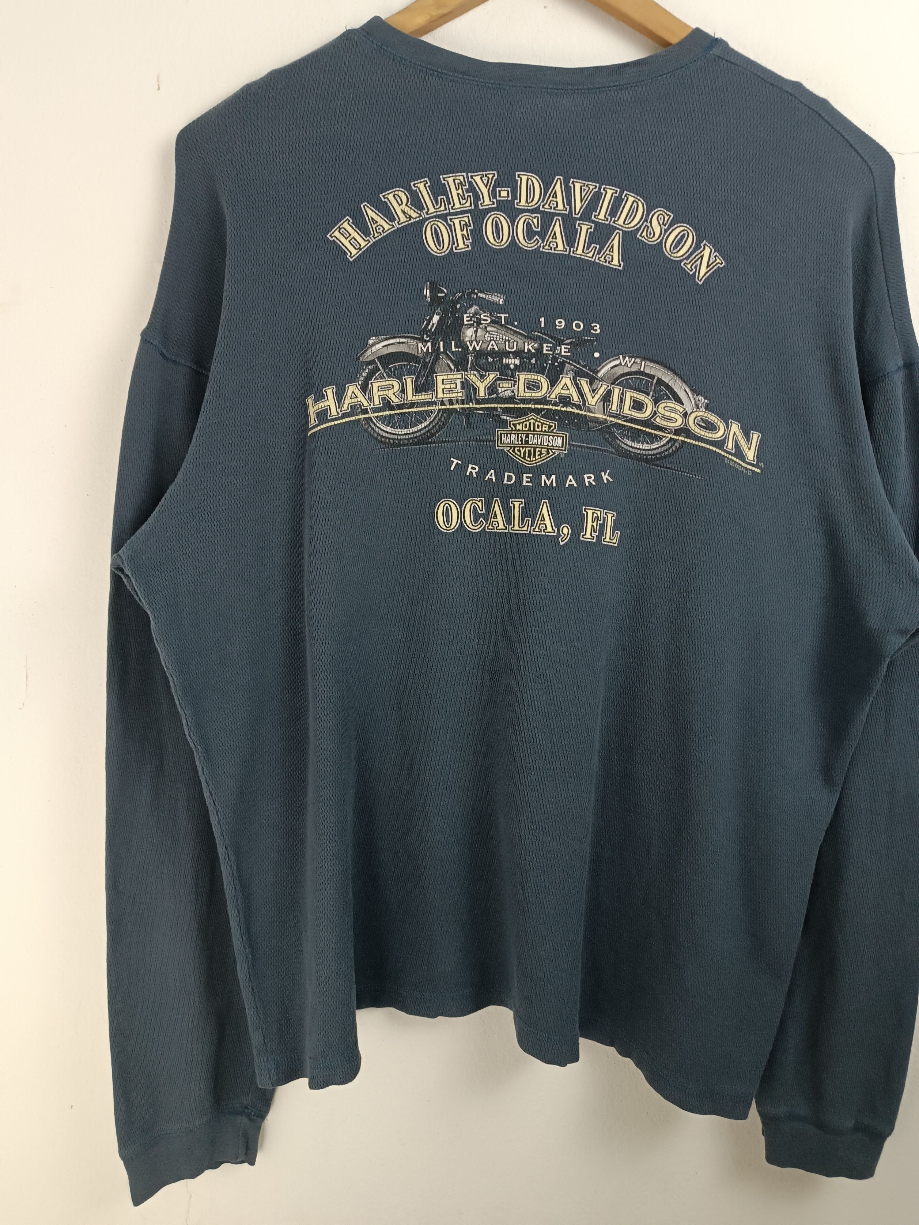 Harley Davidson VINTAGE Y2K HARLEY DAVIDSON OCALA FL VERY RARE CHOPPER MESH Size US XL / EU 56 / 4 - 12 Thumbnail