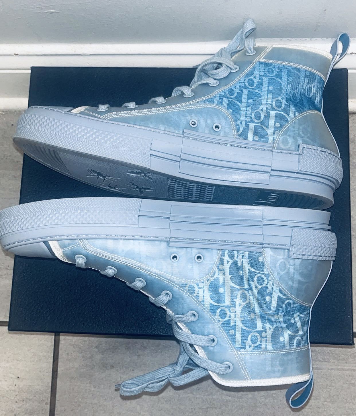 Daniel Arsham × Dior Dior b23 Daniel Arsham blue oblique sneaker Size US 11 / EU 44 - 5 Thumbnail
