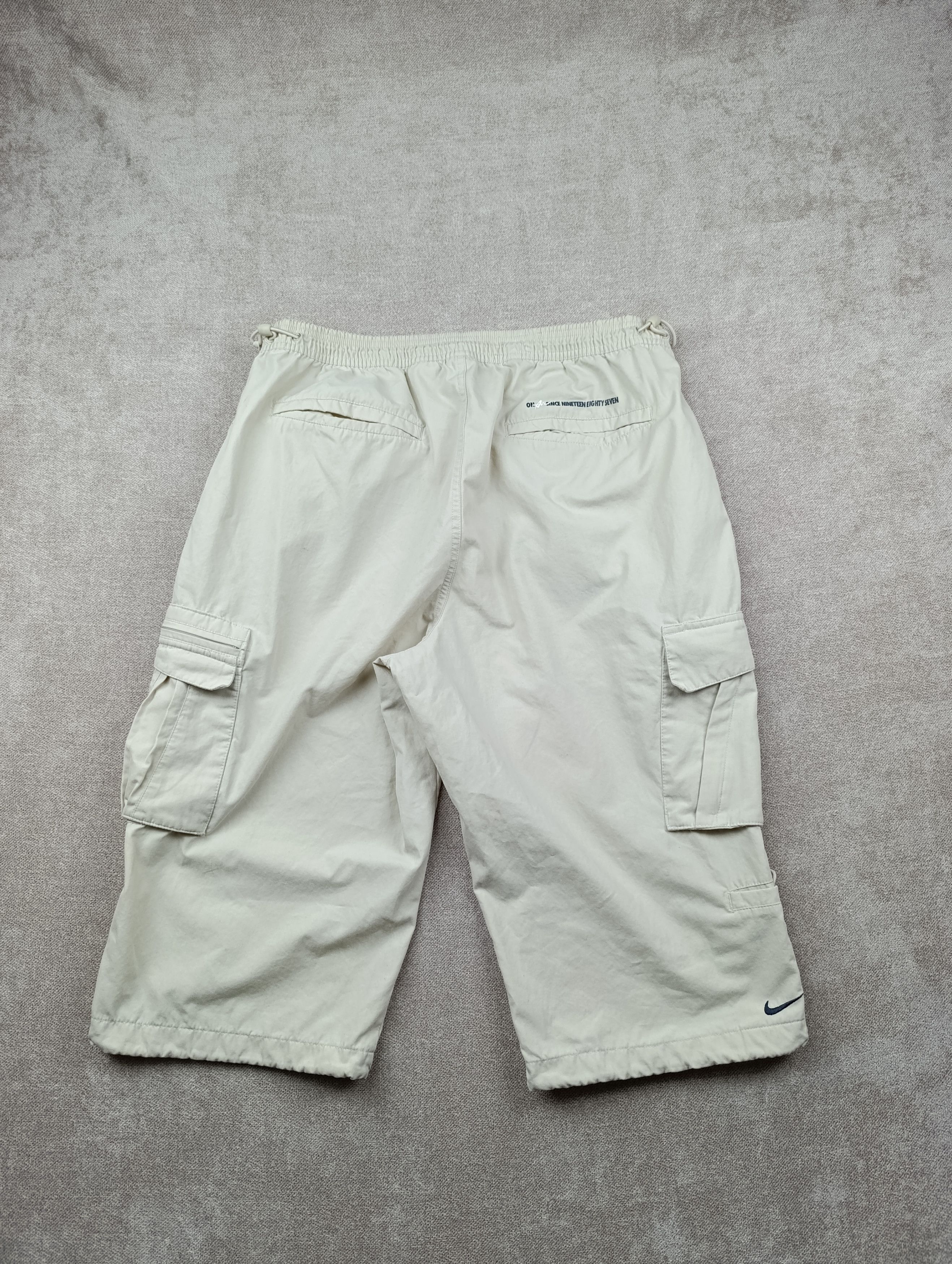 Nike Nike Mens Vintage Cargo Shorts Drawstring Breeches Size US 34 / EU 50 - 14 Thumbnail