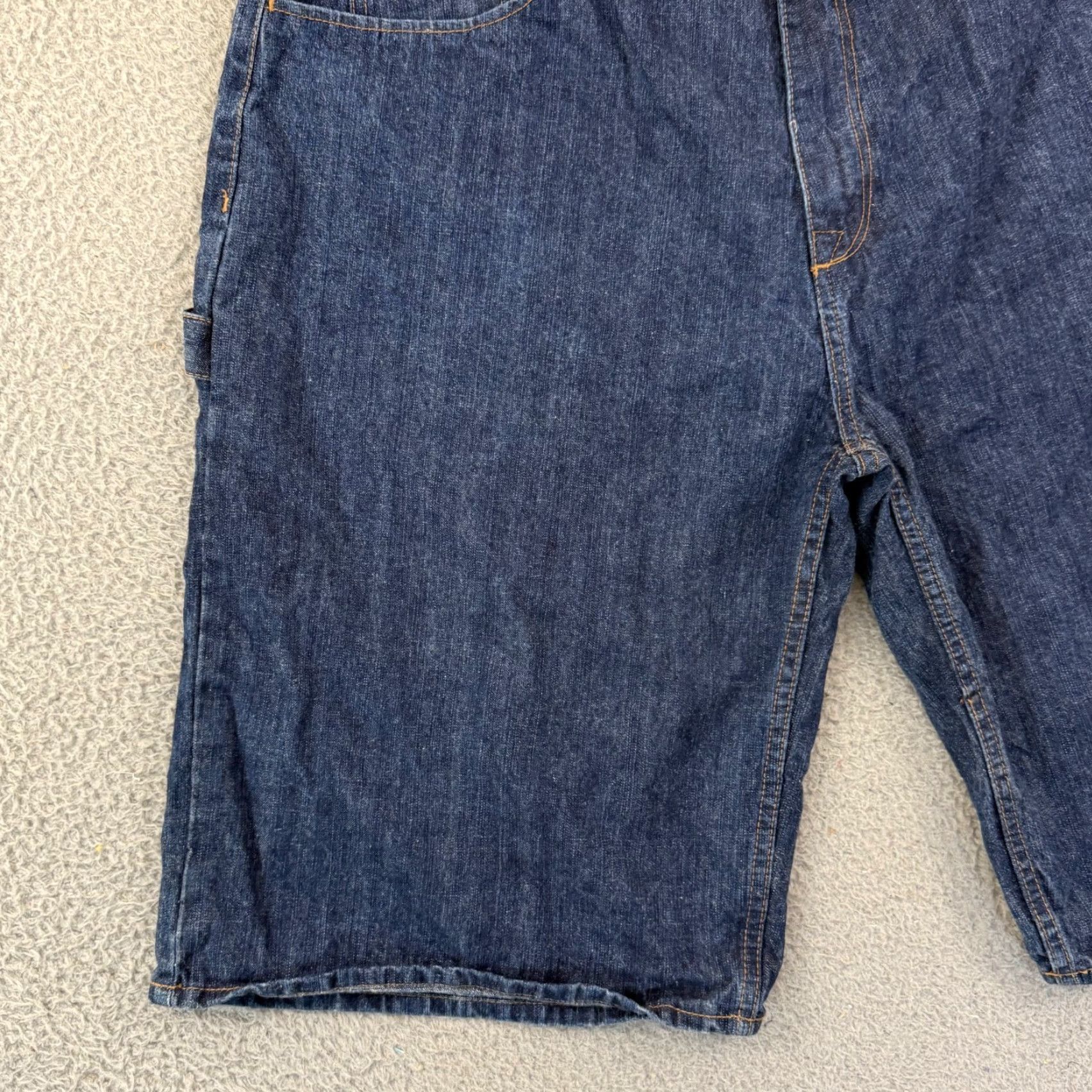 Vintage VINTAGE G Unit Denim Shorts Mens 40 Bermuda 5-Pocket Pockets Baggy 13" Inseam 90s Grunge Hip Hop Punk Blue Denim Shorts Mens Size US 40 / EU 56 - 4 Thumbnail