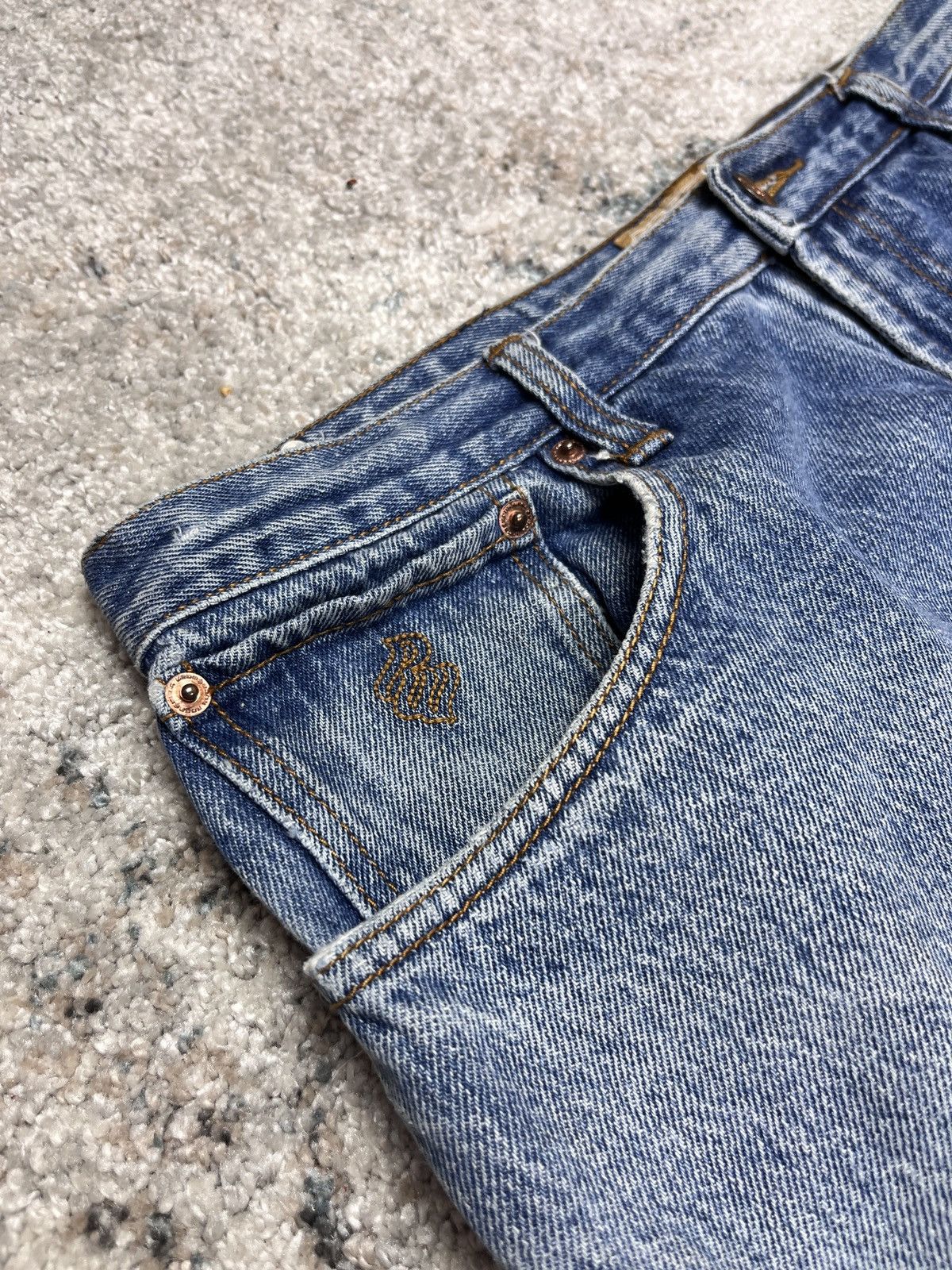 Japanese Brand × Rocawear × Vintage 90s ROCAWEAR VINTAGE WASHED QUALITY HEAVY DENIM PANTS - 3198 Size US 34 / EU 50 - 4 Thumbnail