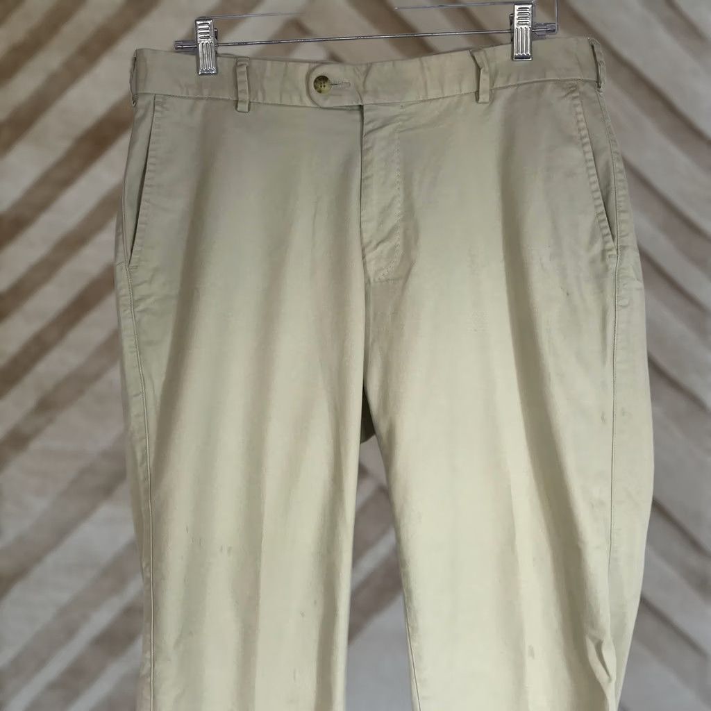Peter Millar Peter Millar Mens Tan Chino Pants – Preppy Style, Size 33 Size US 33 - 1 Thumbnail
