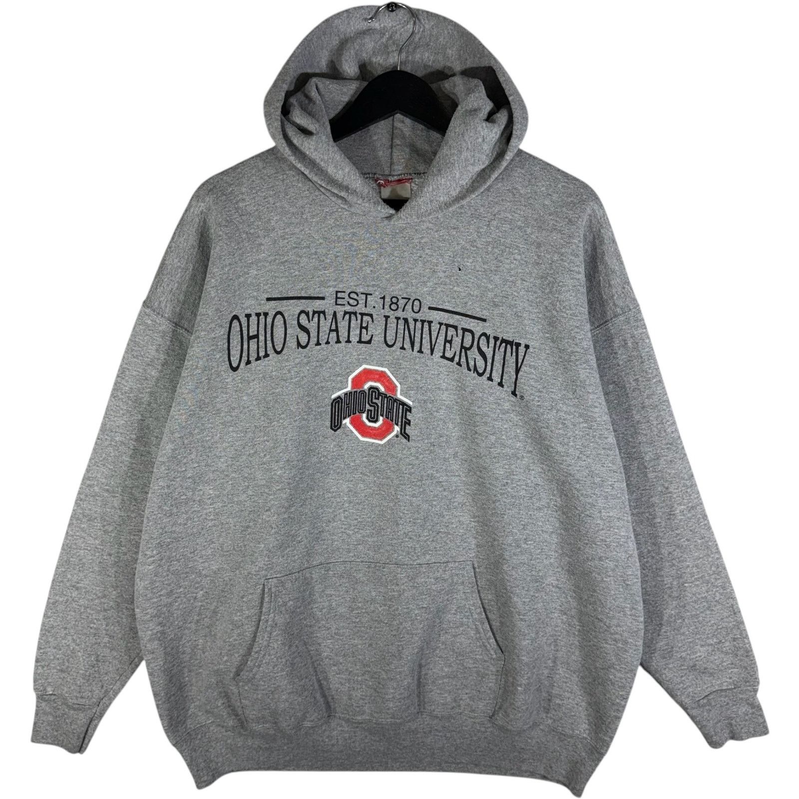 Vintage Ohio State University Embroidered Spellout Hoodie XL
