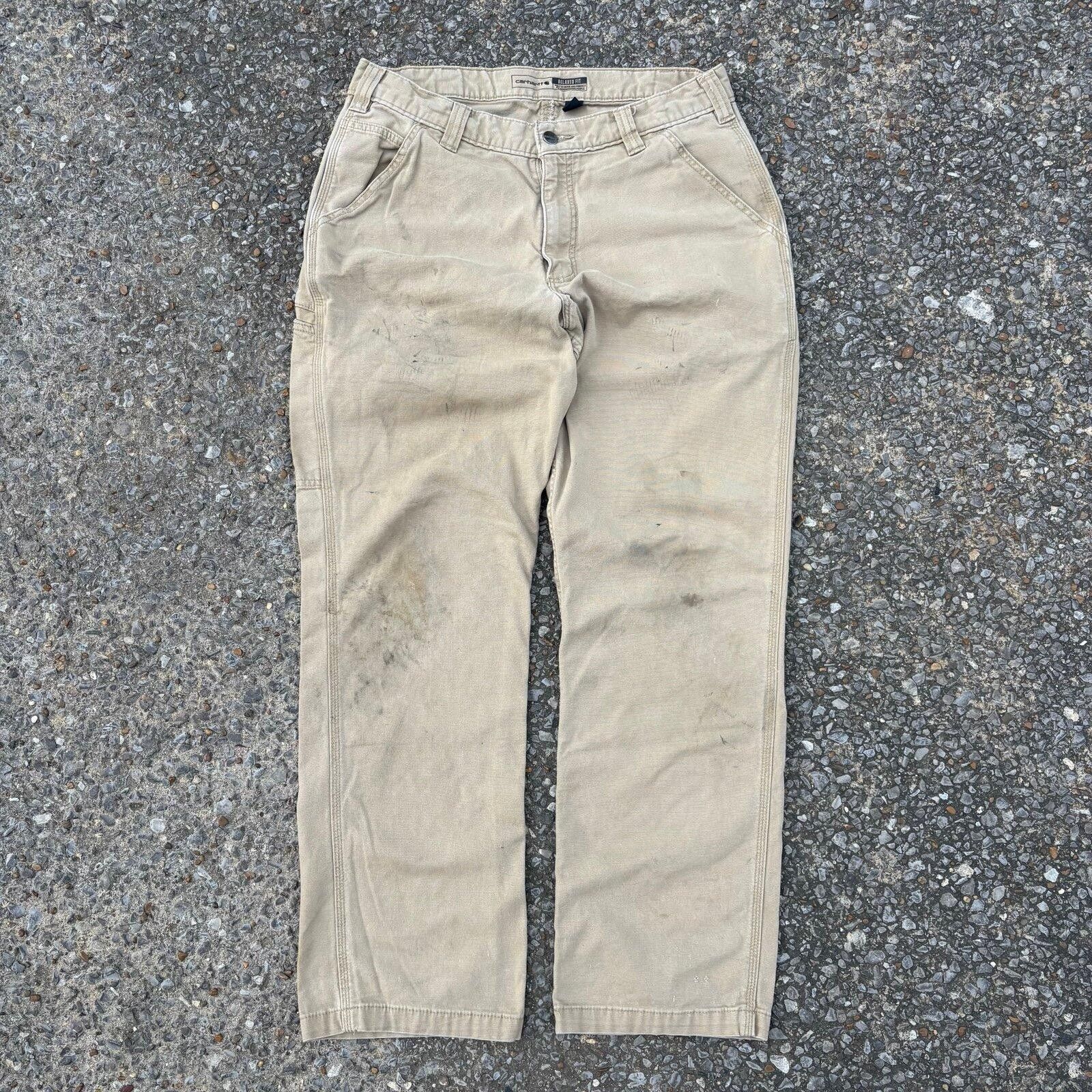 Carhartt Vintage tan cream Carhartt pants Size US 34 / EU 50 - 8 Thumbnail