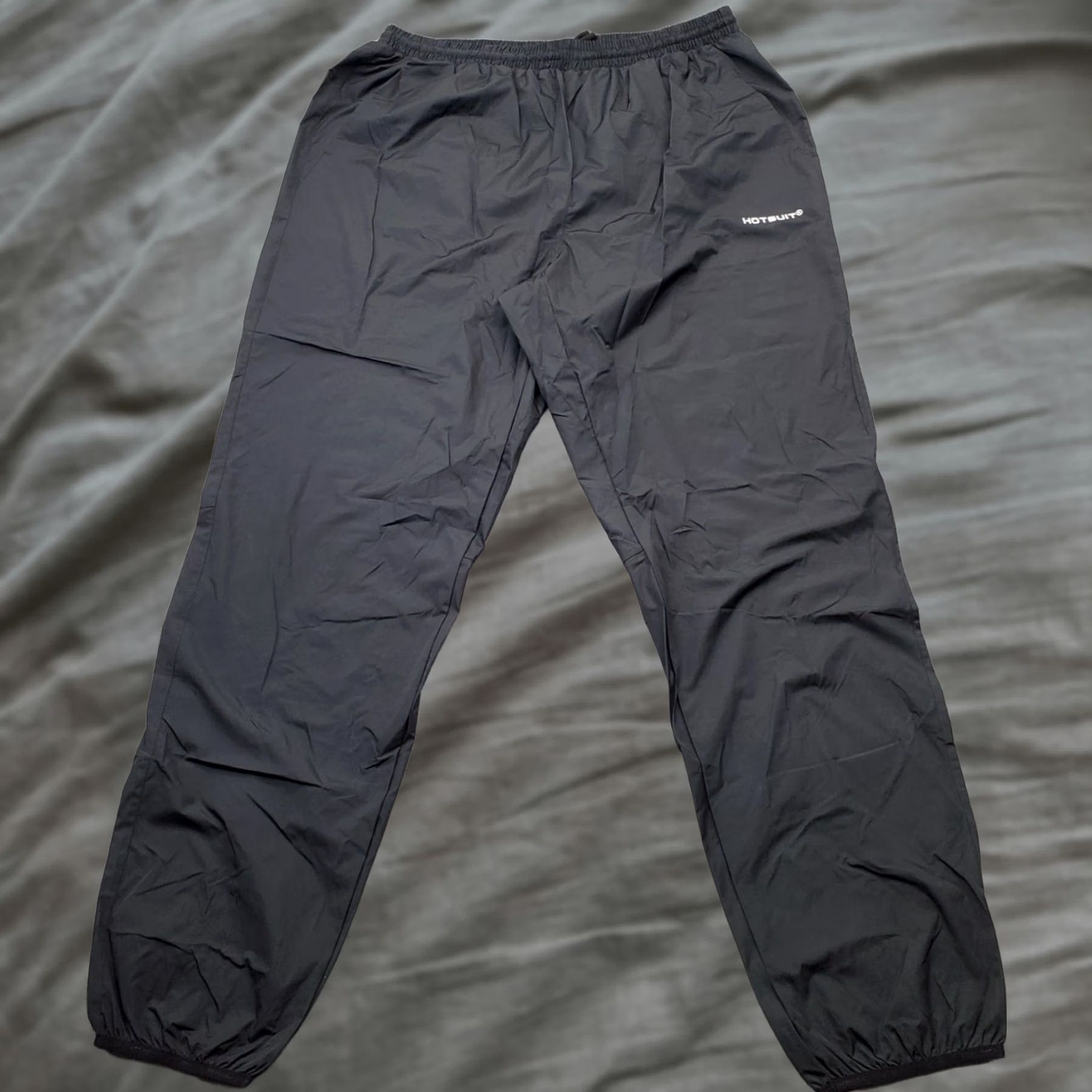 Vintage Hotsuit Womens Size 3XL Black Elastic Waist Tapered Leg Pull On Sweatpants Pants Size 40" / US 18 - 1 Thumbnail
