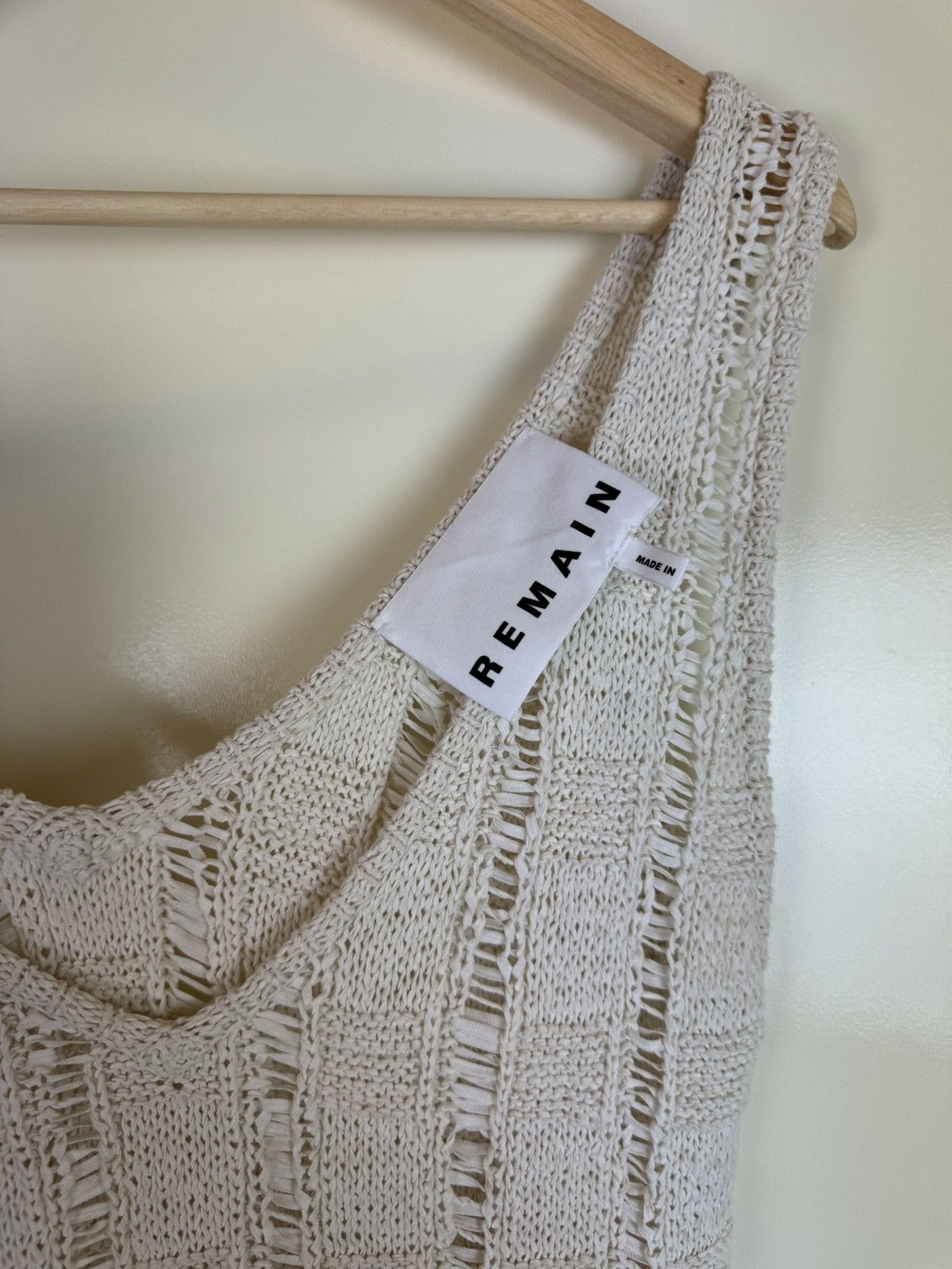 REMAIN Birger Christensen Remain cotton crochet knit fringe tassels maxi dress summer Size L / US 10 / IT 46 - 9 Thumbnail