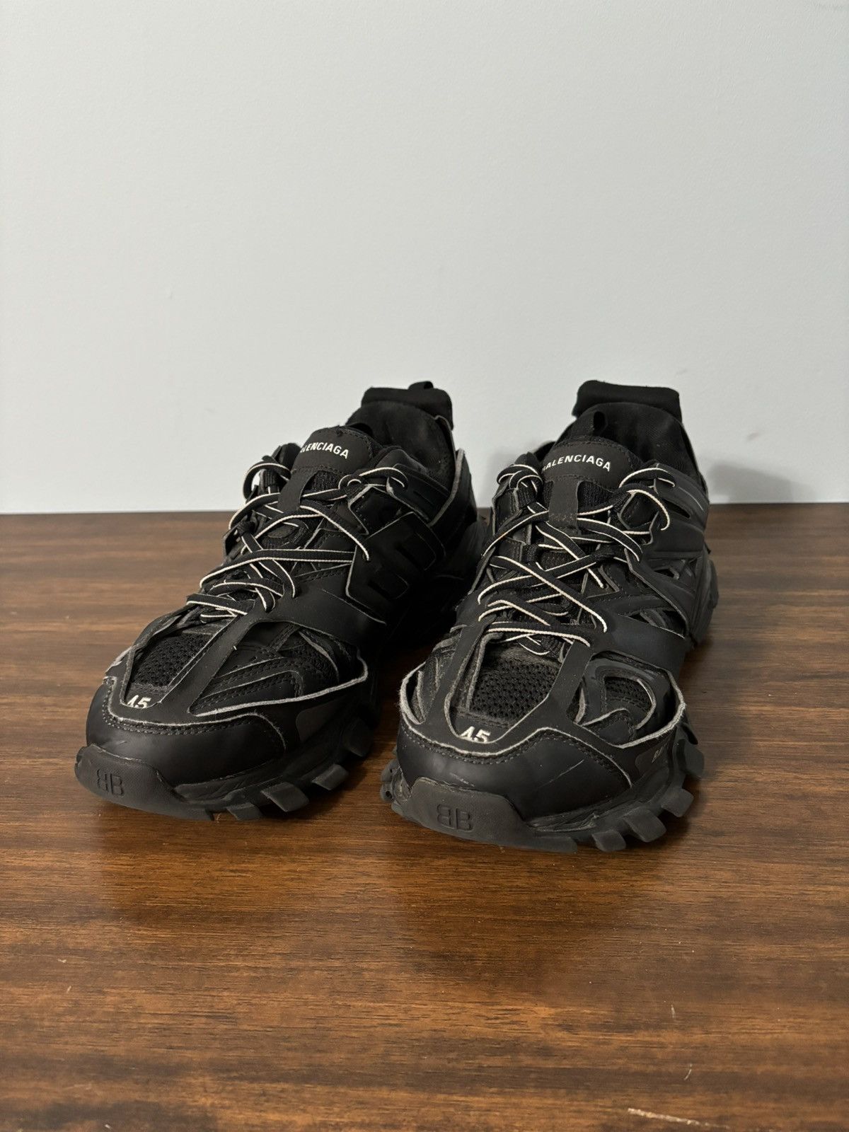 image of Balenciaga Track Runner Black Shoes, Men's (Size 12)