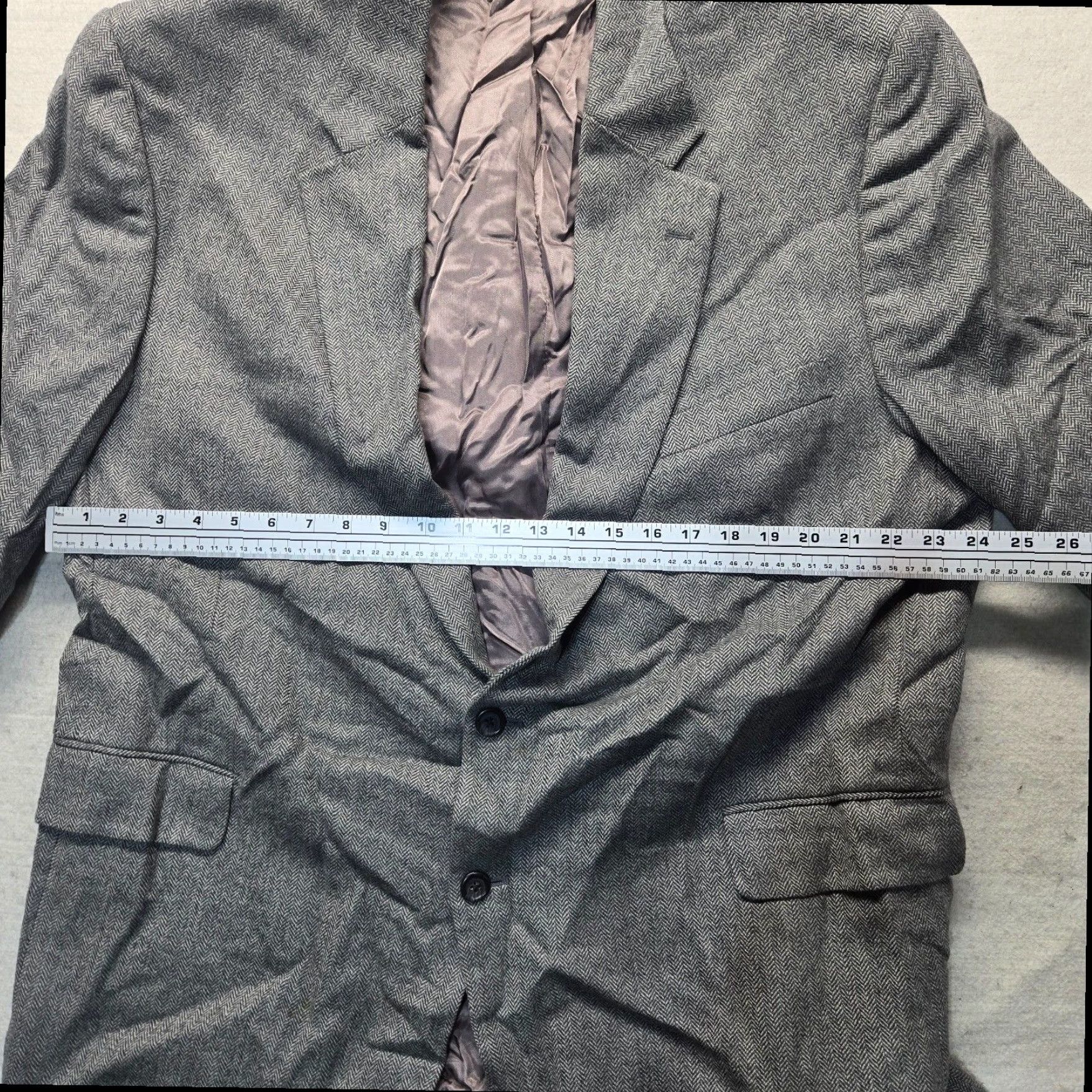 Jos. A. Bank Jos. A. Bank Gray Two Button Suit Jacket Men's Big & Tall Size 52 Long Size 52R - 5 Thumbnail