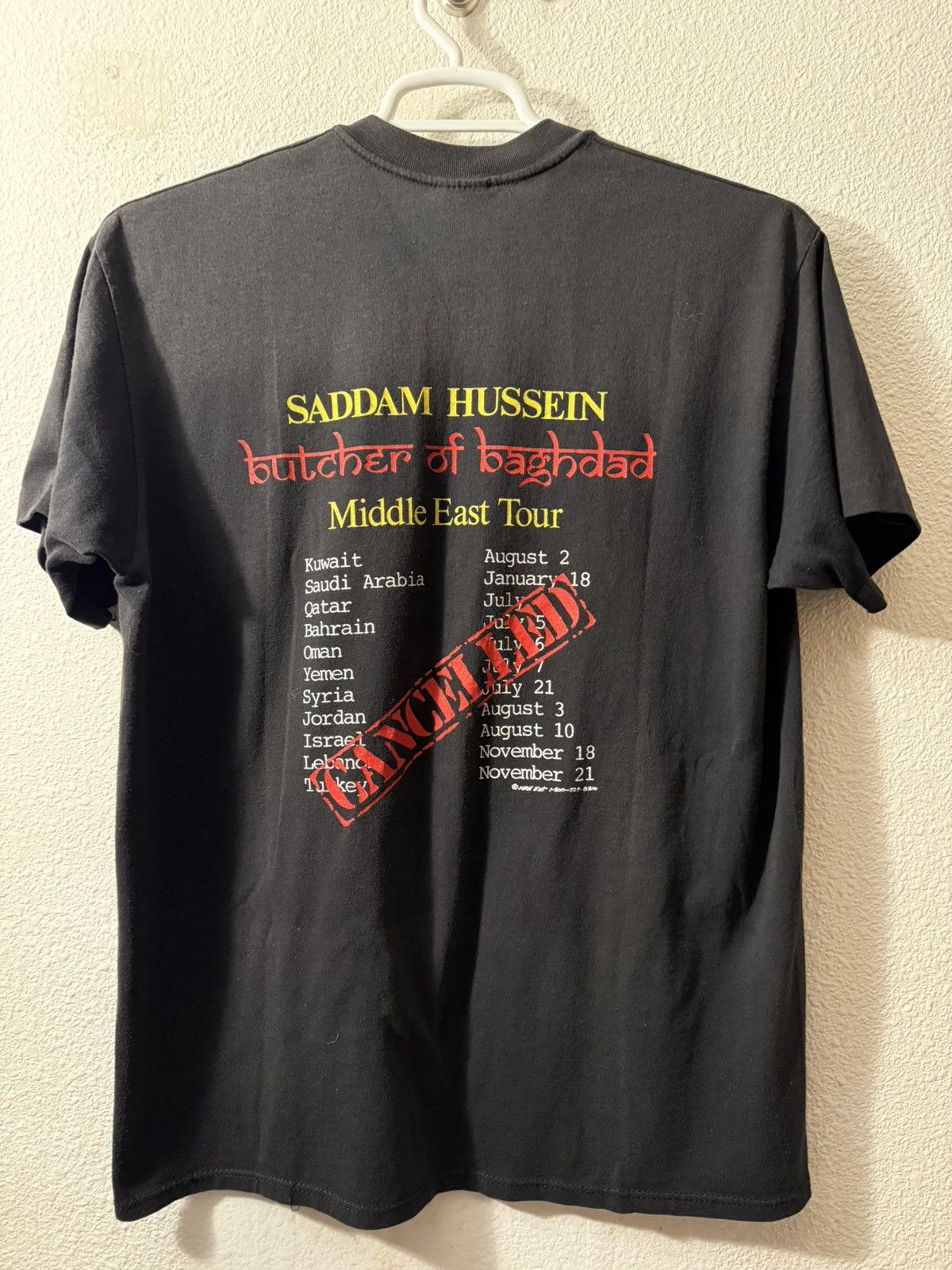 Vintage Vintage Desert Storm Saddam Hussein Middle East Tour Size US XL / EU 56 / 4 - 2 Thumbnail