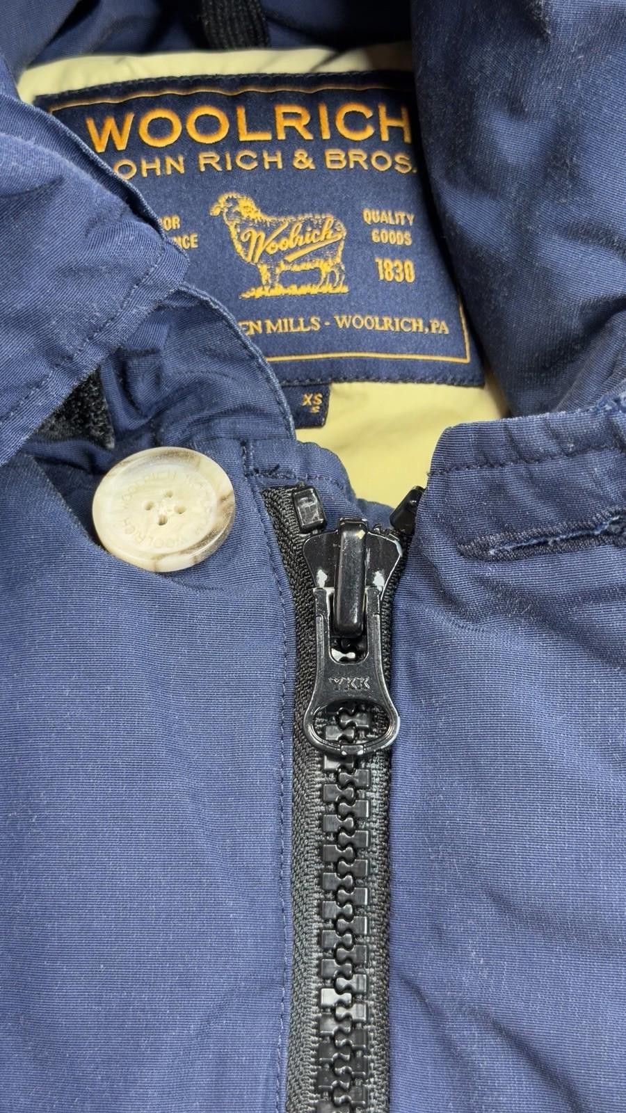 Woolrich Woolen Mills Woolrich Arctic Down Parka XS Blue Hooded Men’s Winter Coat Size US XS / EU 42 / 0 - 9 Thumbnail