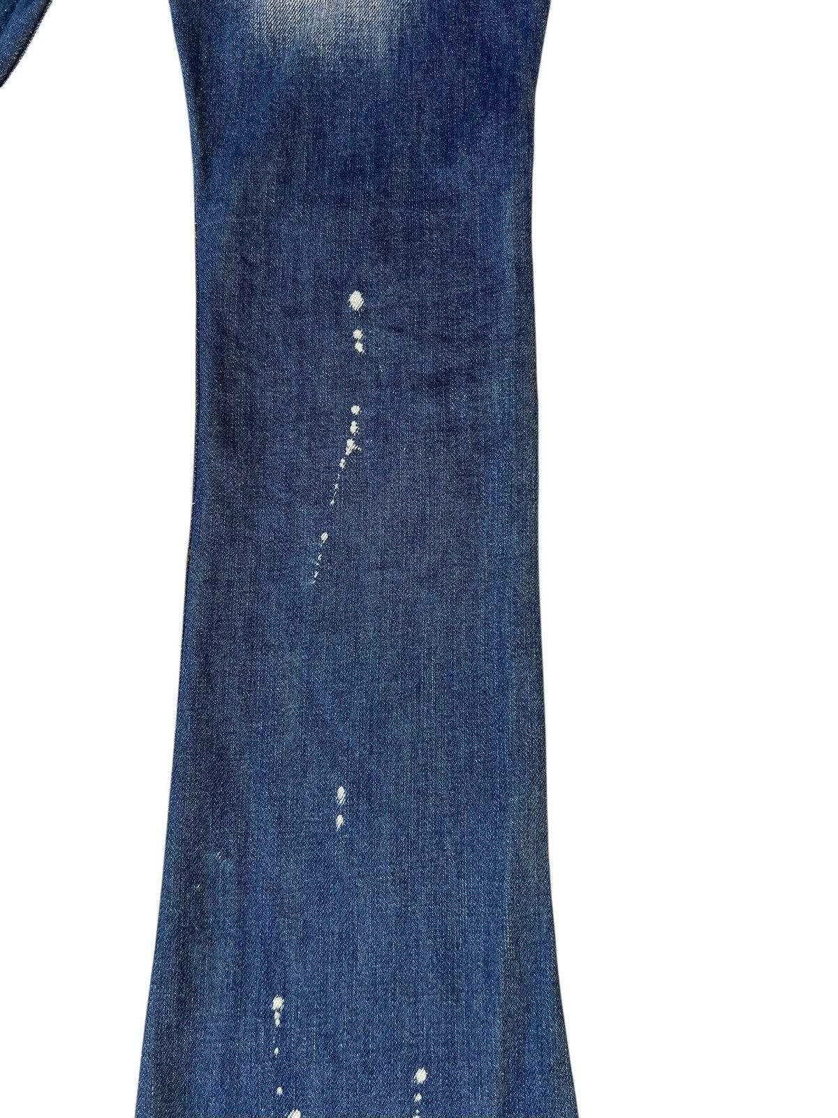 If Six Was Nine × Japanese Brand × Le Grande Bleu (L.G.B.) Material Girl Japan Distressed Denim Super Flare Jeans Size 26" / US 2 / IT 38 - 20 Thumbnail
