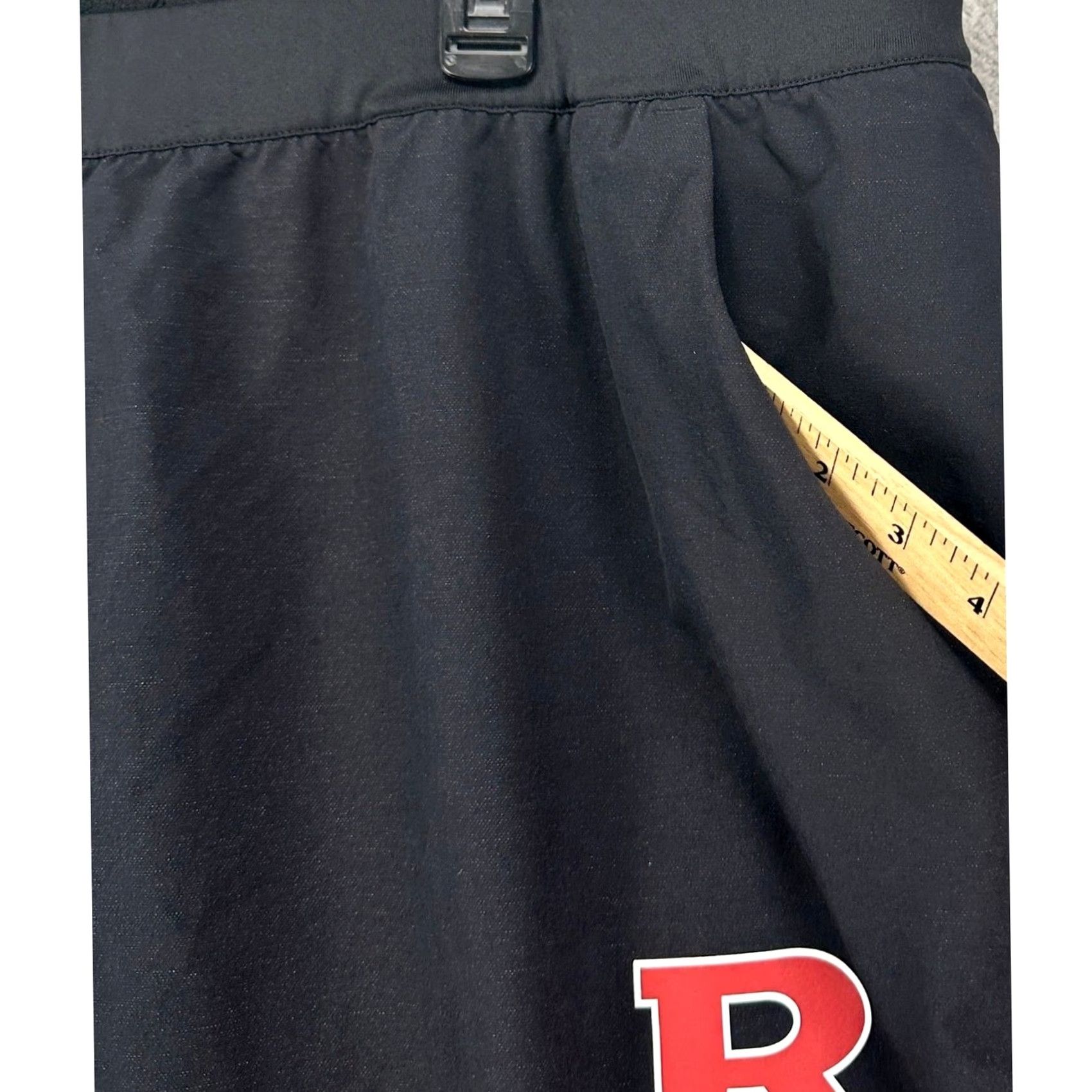 Adidas adidas Sweatpants Men's 3XL Black Rutgers Scarlet Knights Nylon Blend Pull On Logo Adidas Sweatpants Size US 39 - 5 Thumbnail