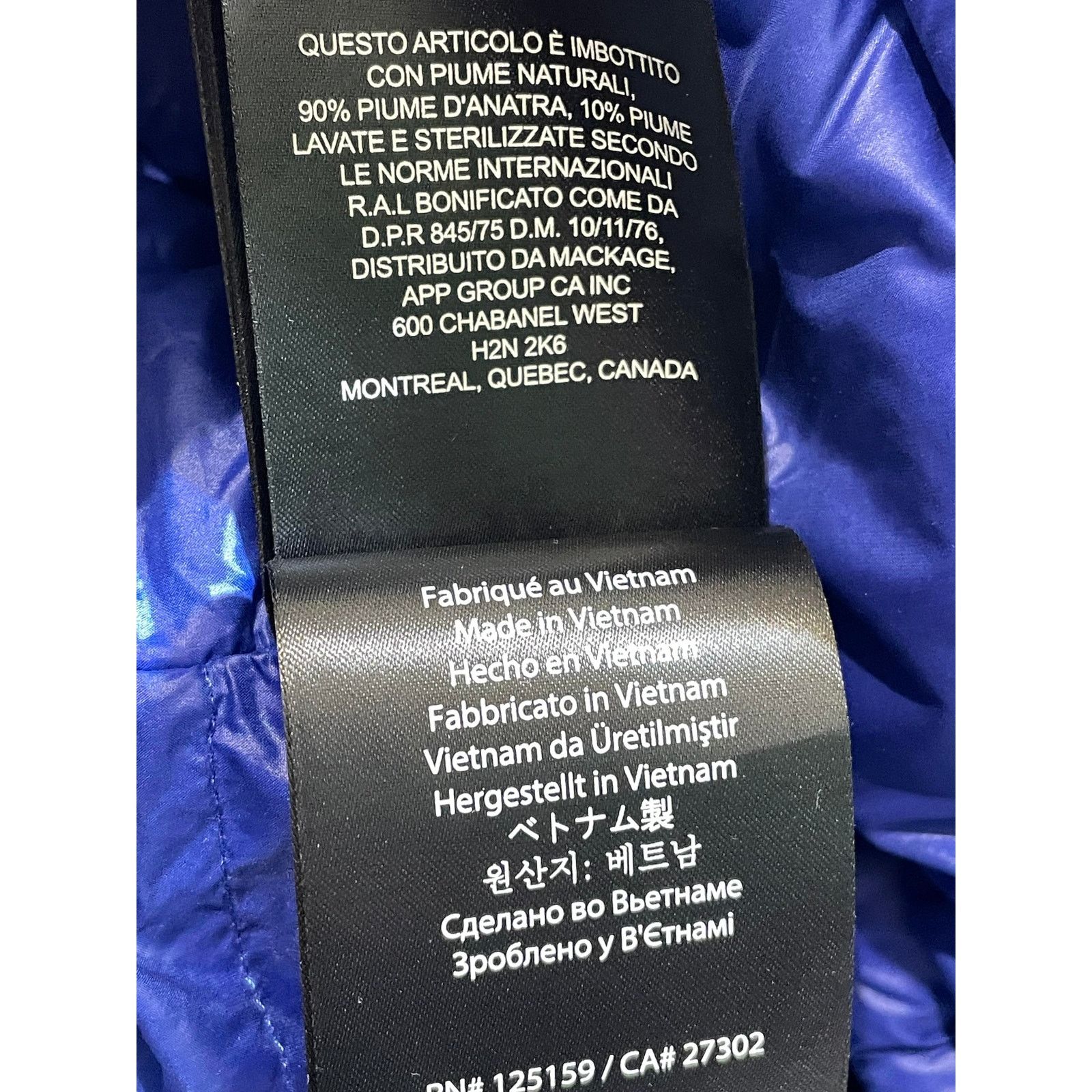 Mackage Mackage Sleeve Logo Thin Blue Puffer Jacket Size US M / EU 48-50 / 2 - 12 Thumbnail