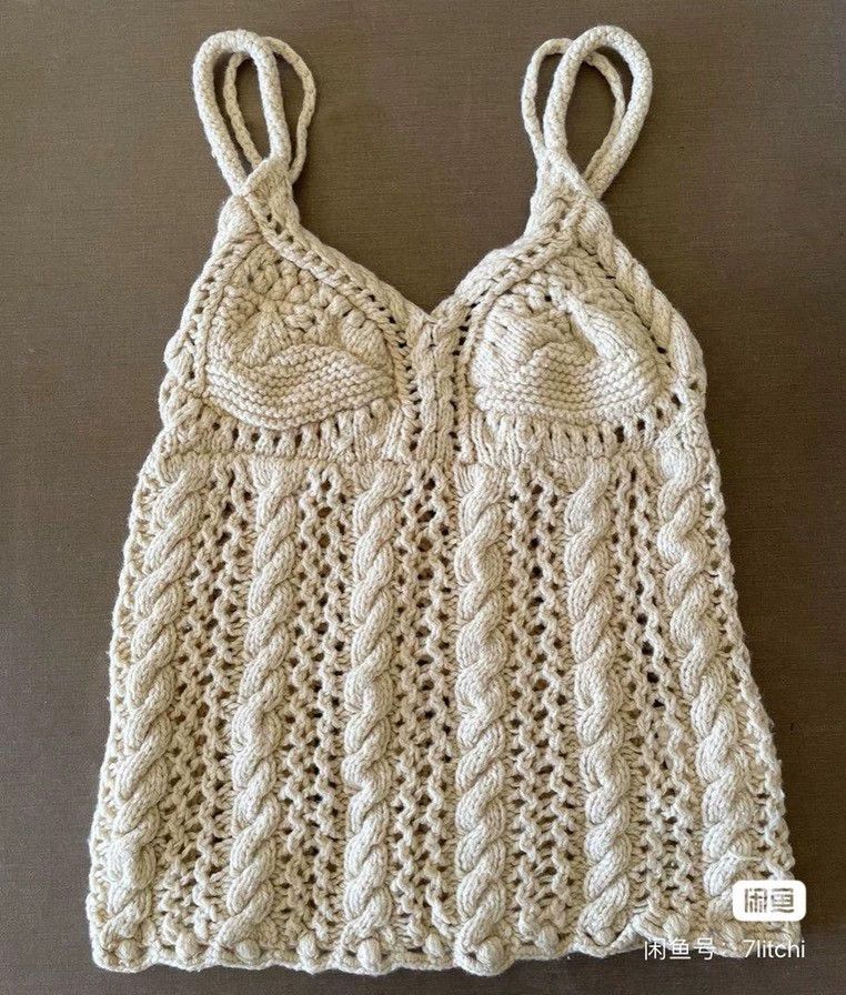 Comme des Garcons Comme Des Garcons Bohemian knit halter top Size M / US 6-8 / IT 42-44 - 1 Thumbnail