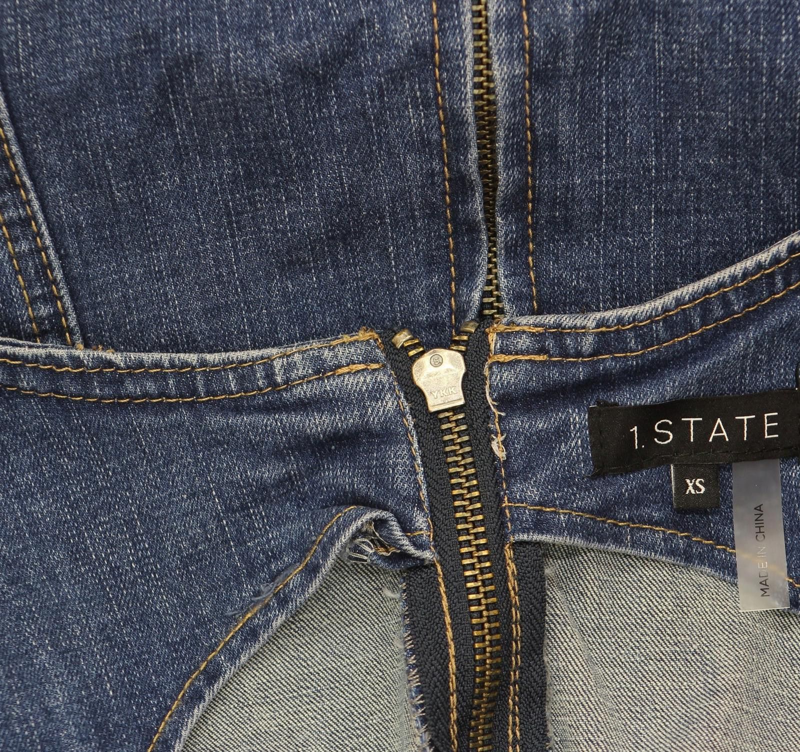 Other Nwt 1. State Womens Denim Dress Ds93397692ai Blue Quart Xs Size XS / US 0-2 / IT 36-38 - 4 Thumbnail
