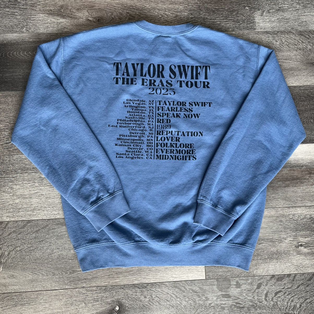 Band Tees × Vintage Taylor Swift The Eras Tour 2023 Merch Crewneck Sweatshirt Size US M / EU 48-50 / 2 - 2 Thumbnail